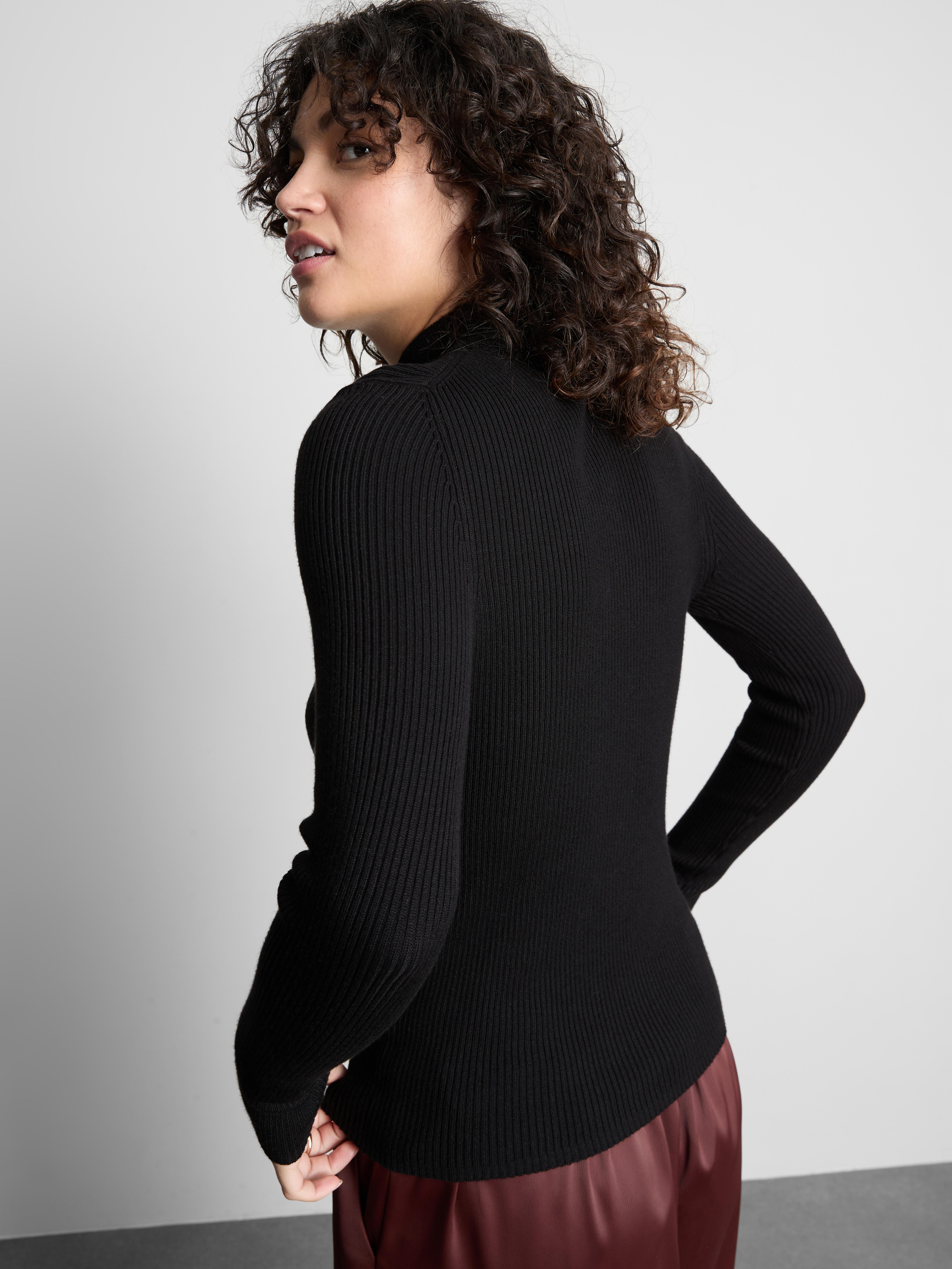 Ribbed Turtleneck Sweater