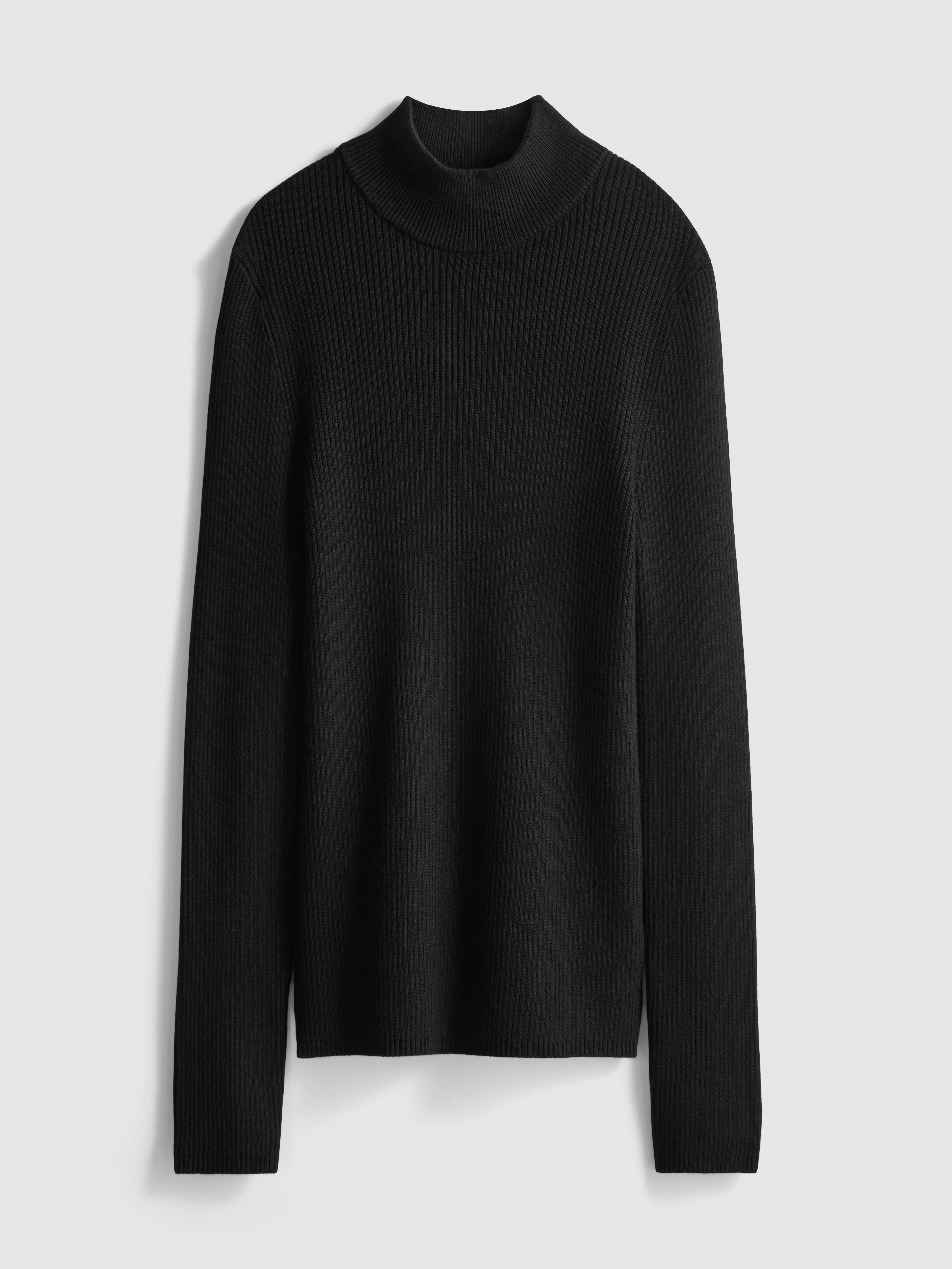 Ribbed Turtleneck Sweater