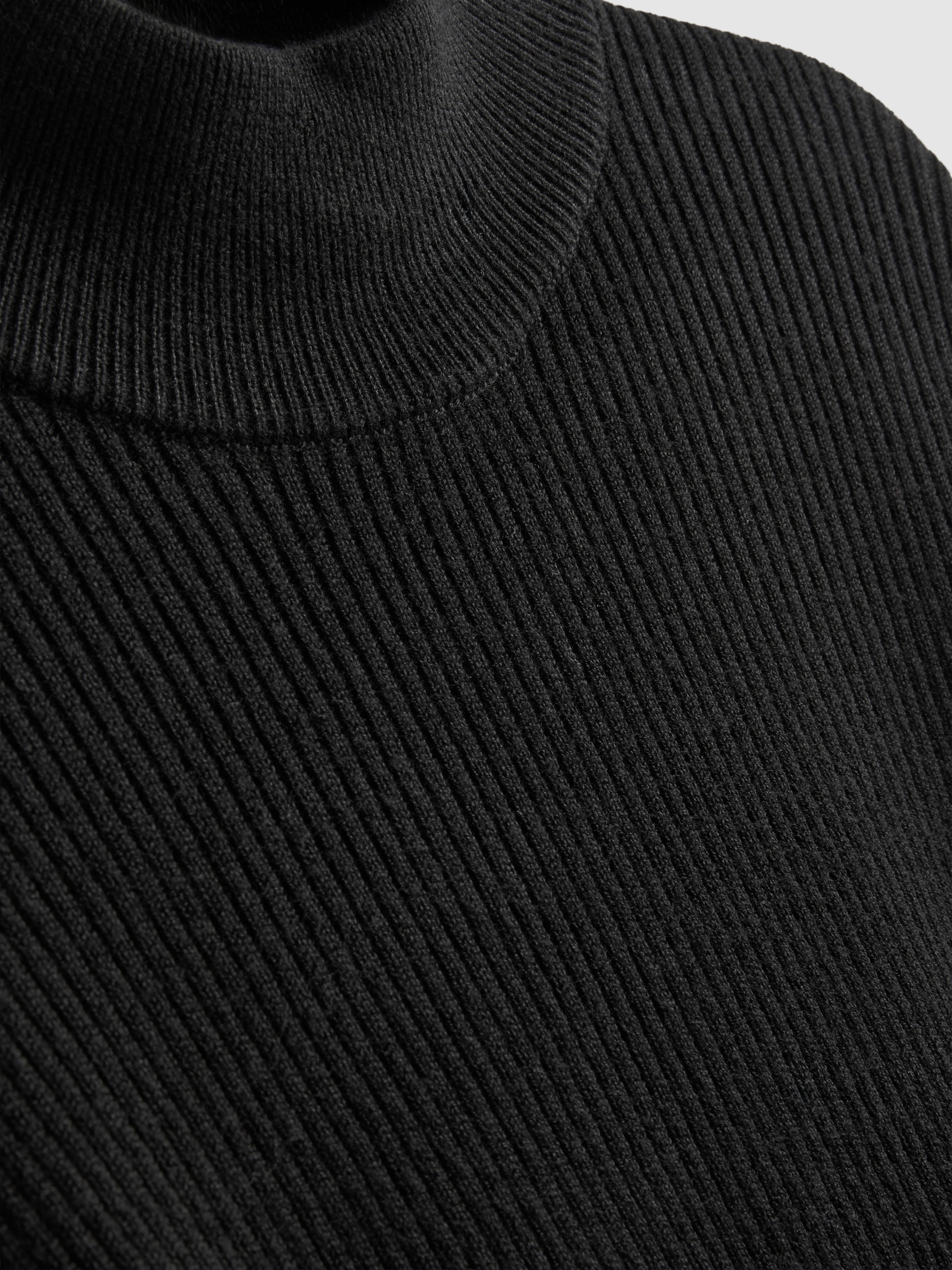 Ribbed Turtleneck Sweater