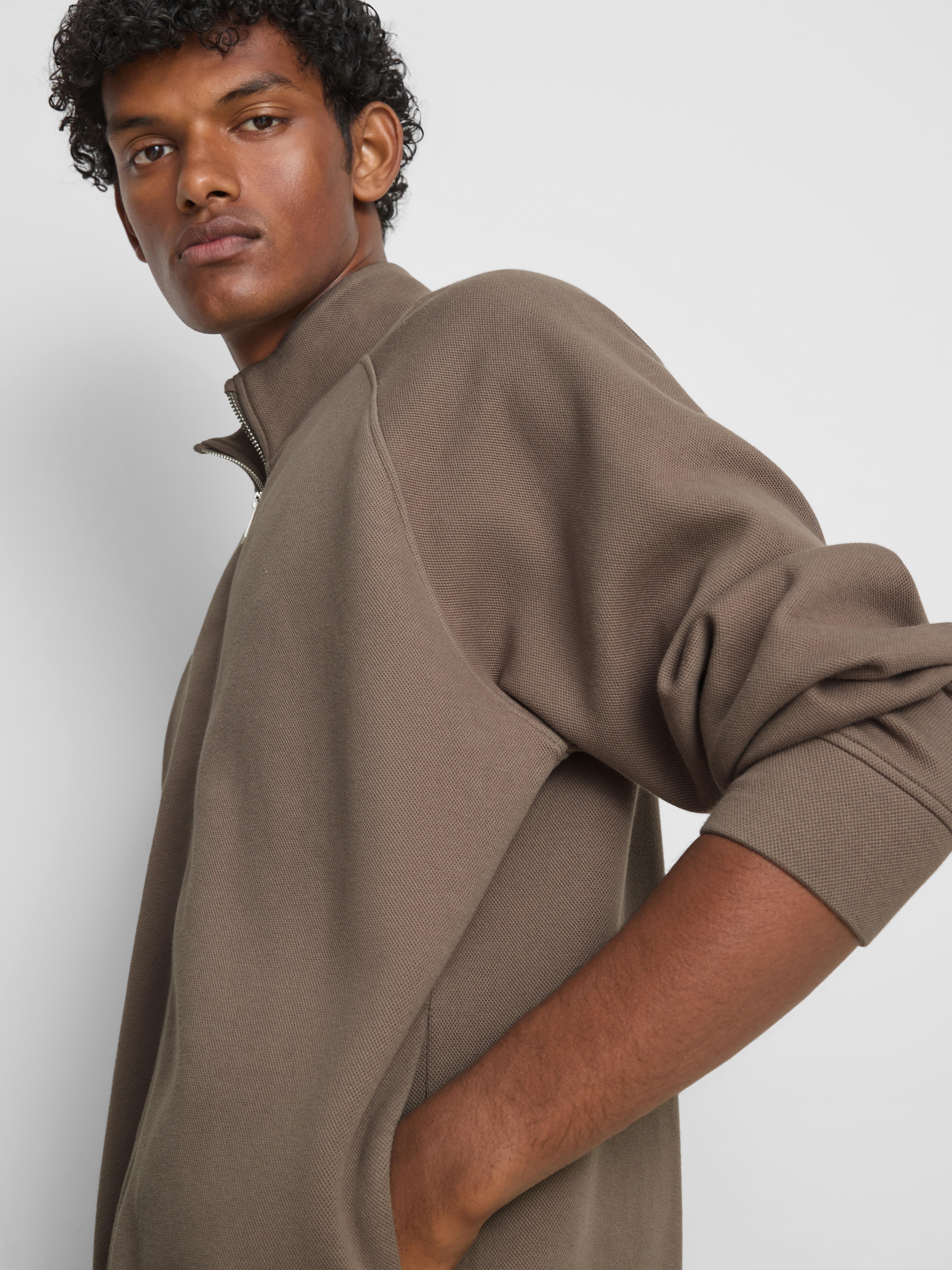 „The Edit“ Sweatshirt mit durchgehendem Reißverschluss