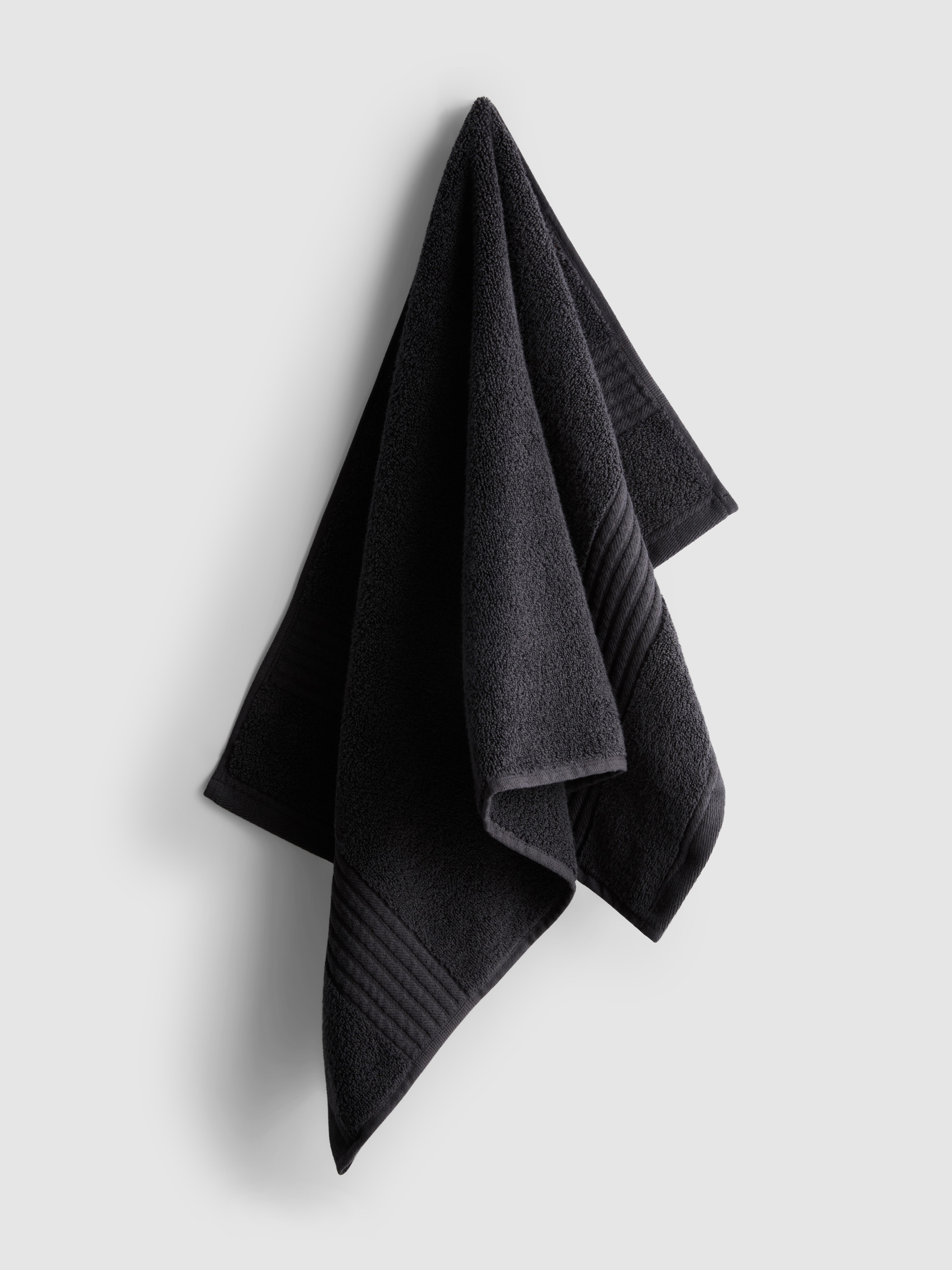 Toalla de mano de algodón puro Color gris oscuro