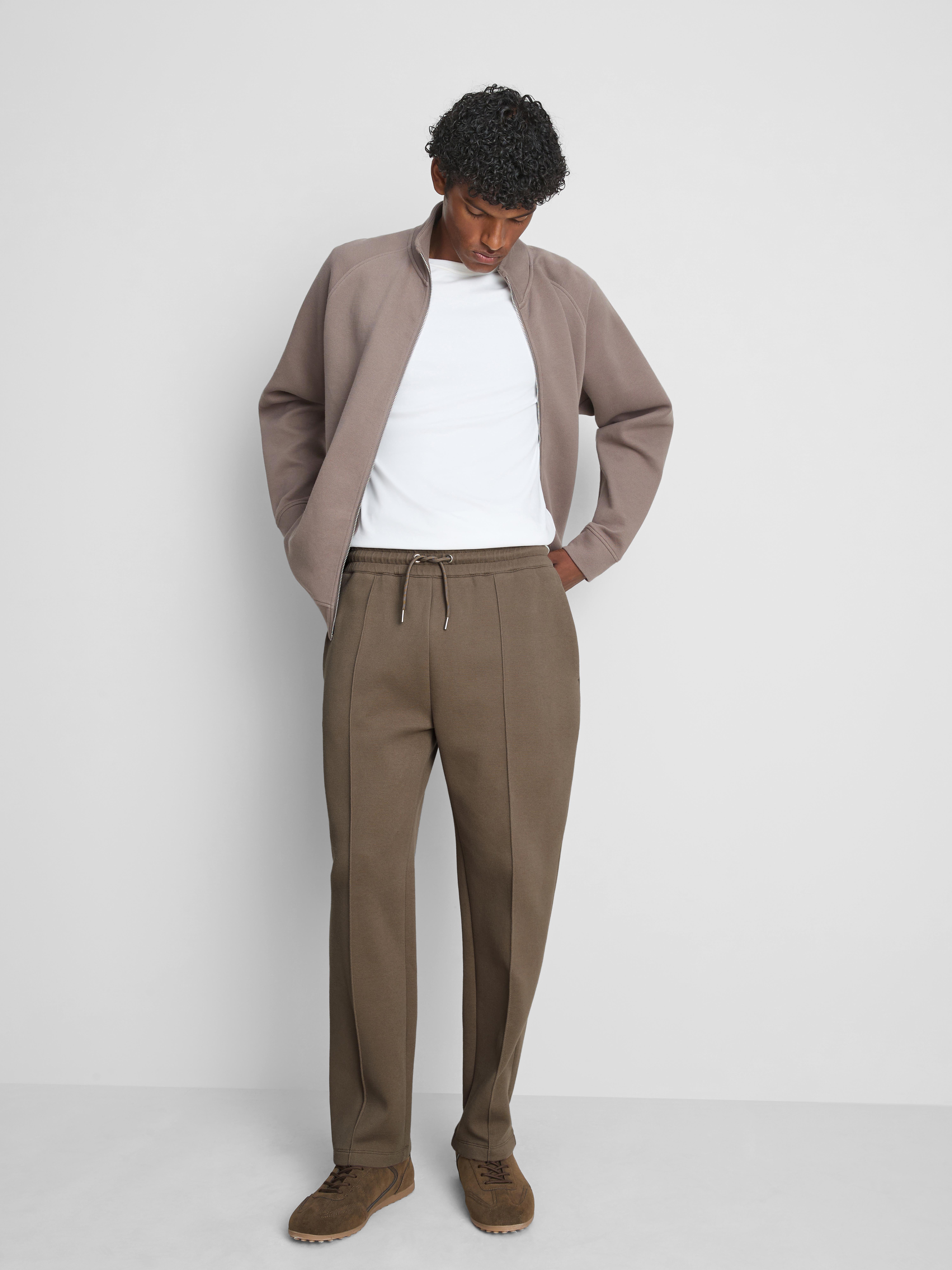 The Edit Pique Drawstring Joggers