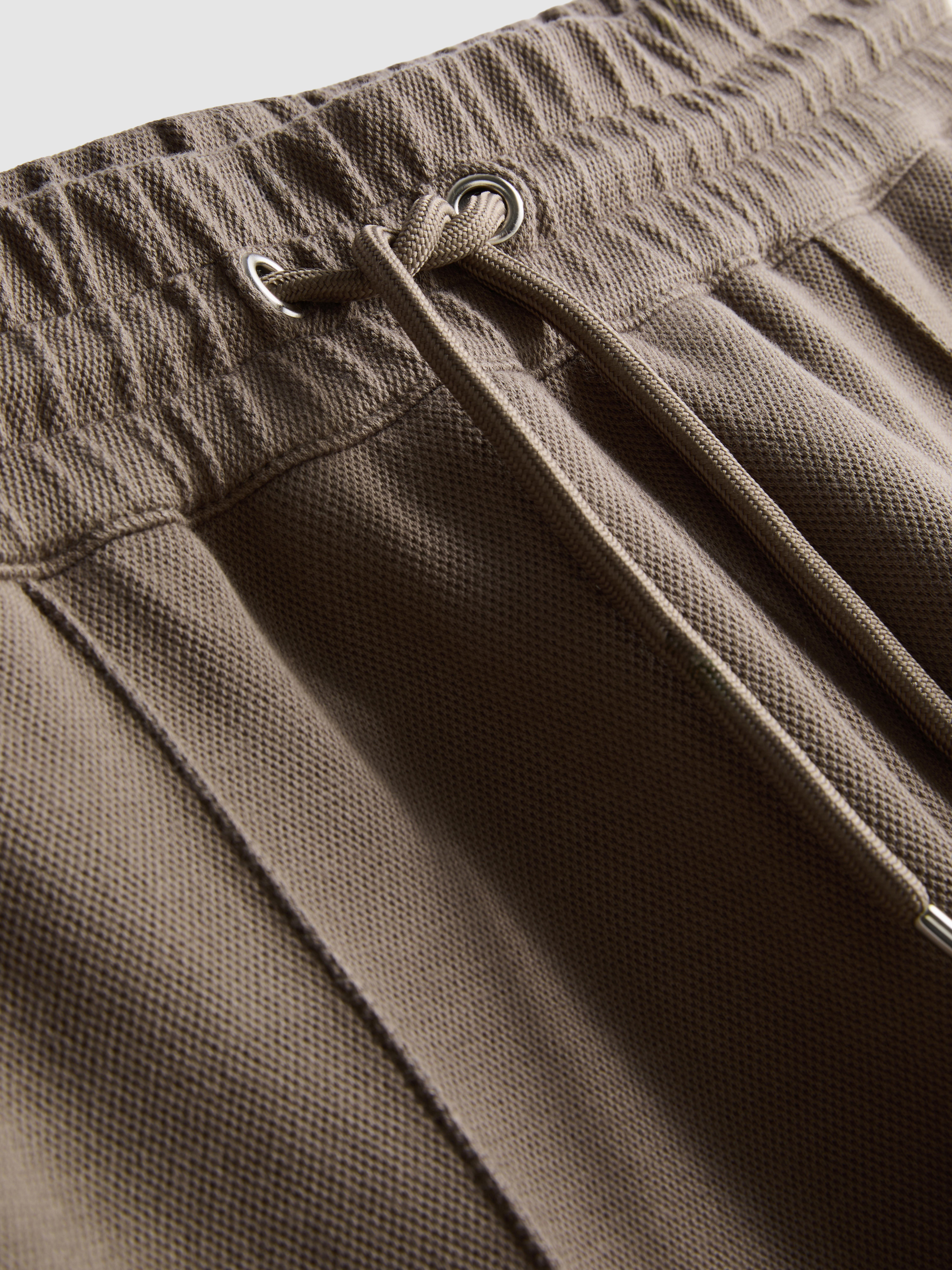 The Edit Pique Drawstring Joggers