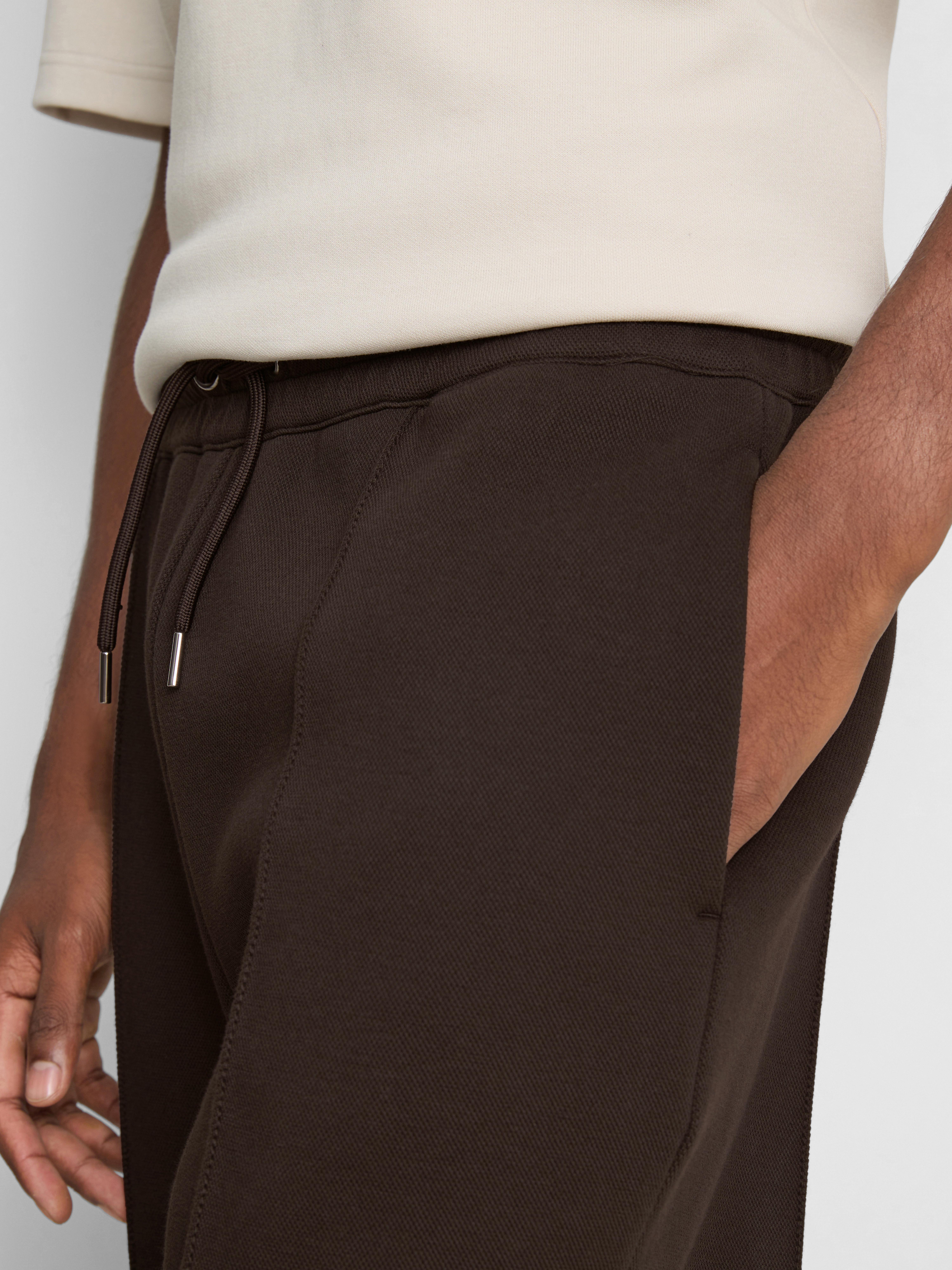 The Edit Pique Drawstring Joggers