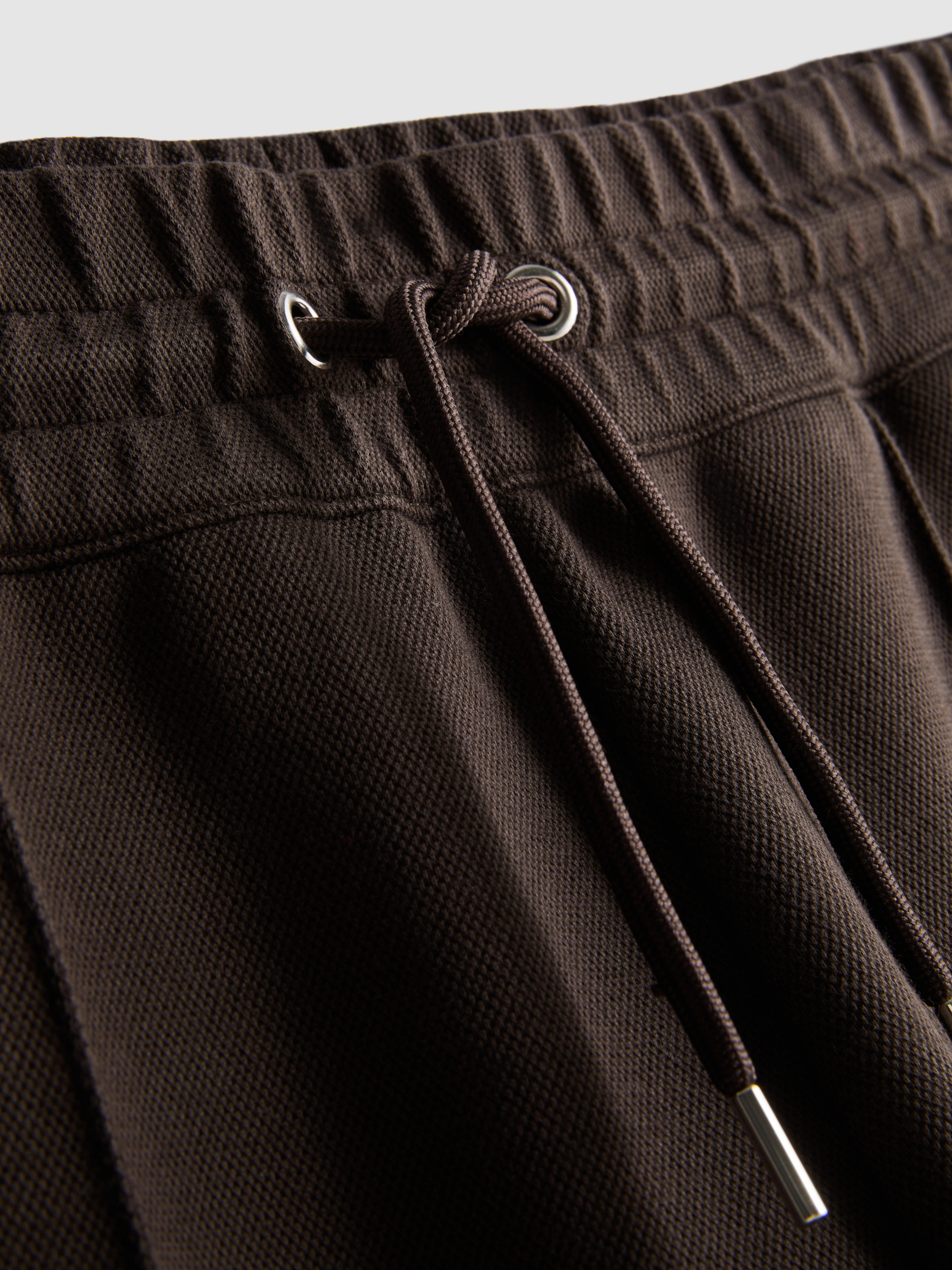 The Edit Pique Drawstring Joggers