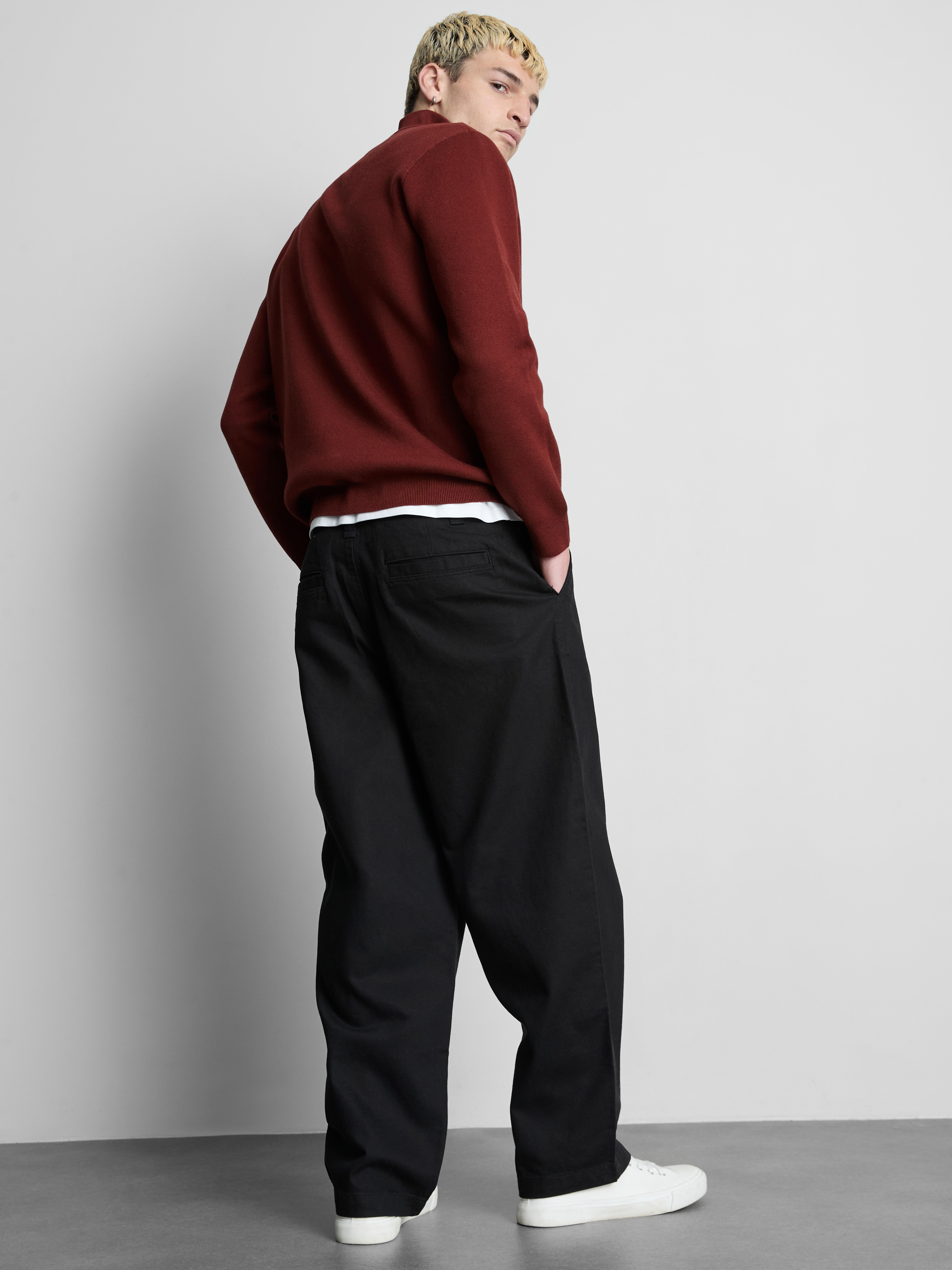 Zip Neck Knitted Jumper