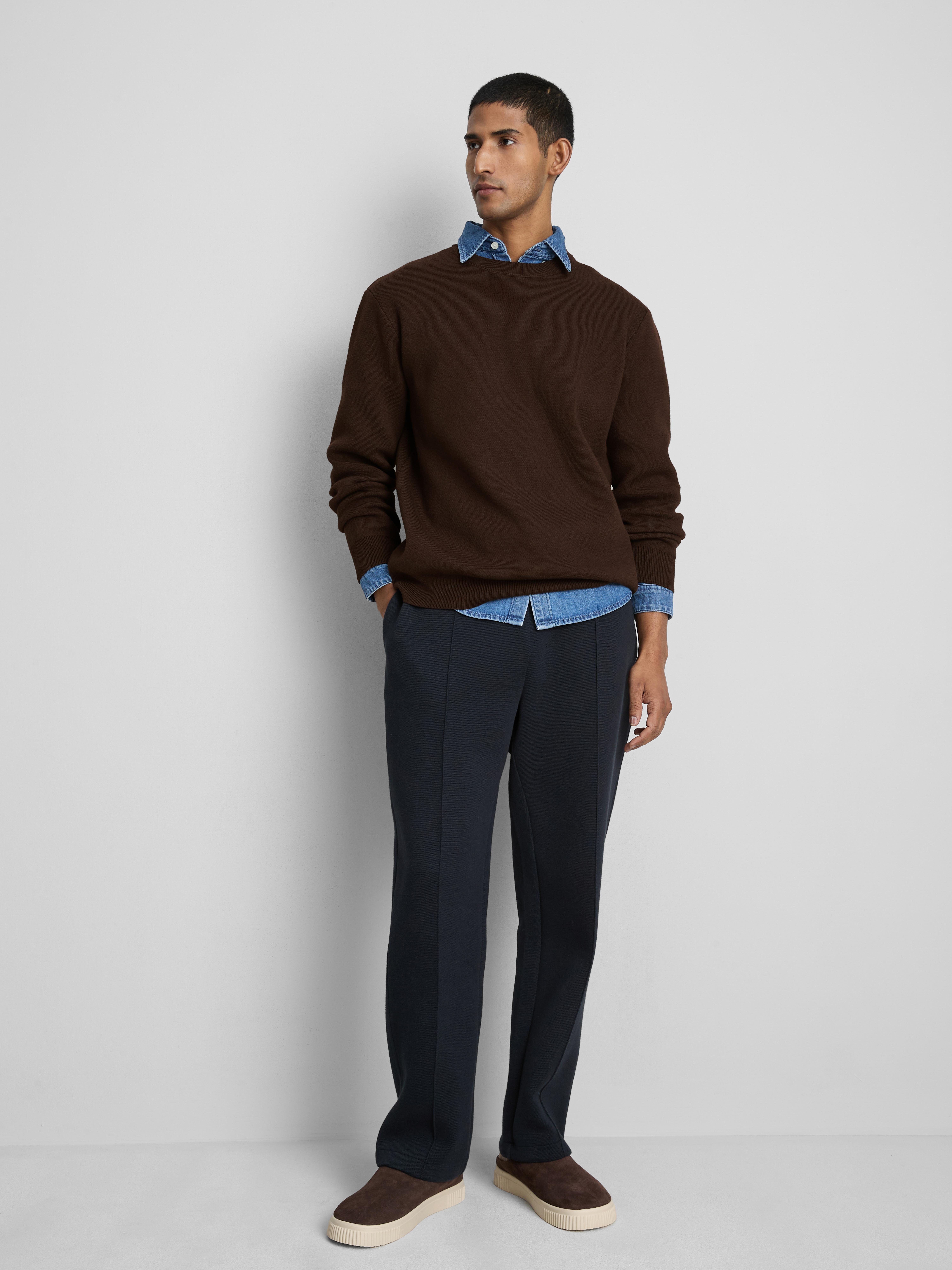 Men's Brown Crew Neck Sweater | Primark