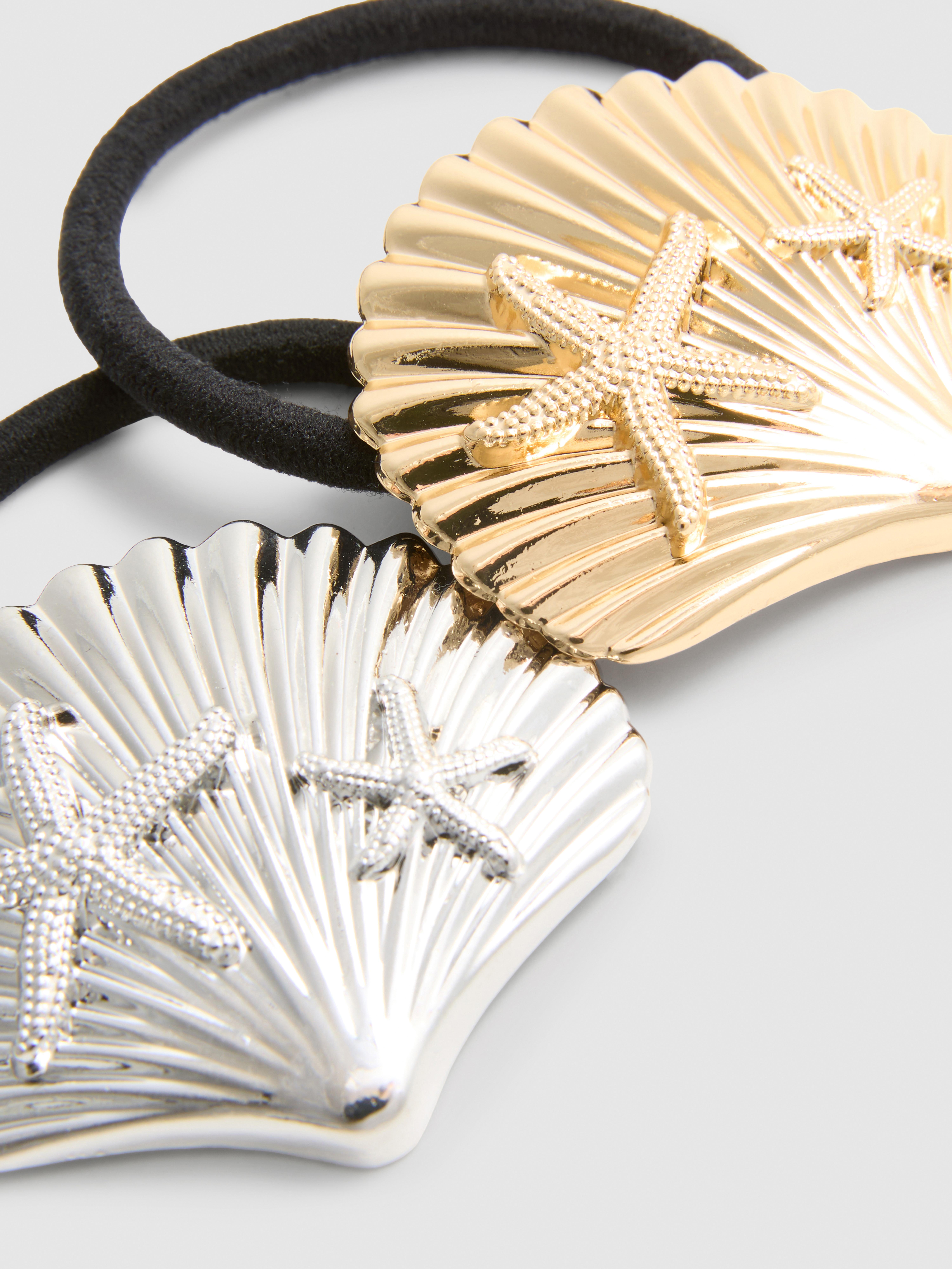 2pk Shell Hair Ties