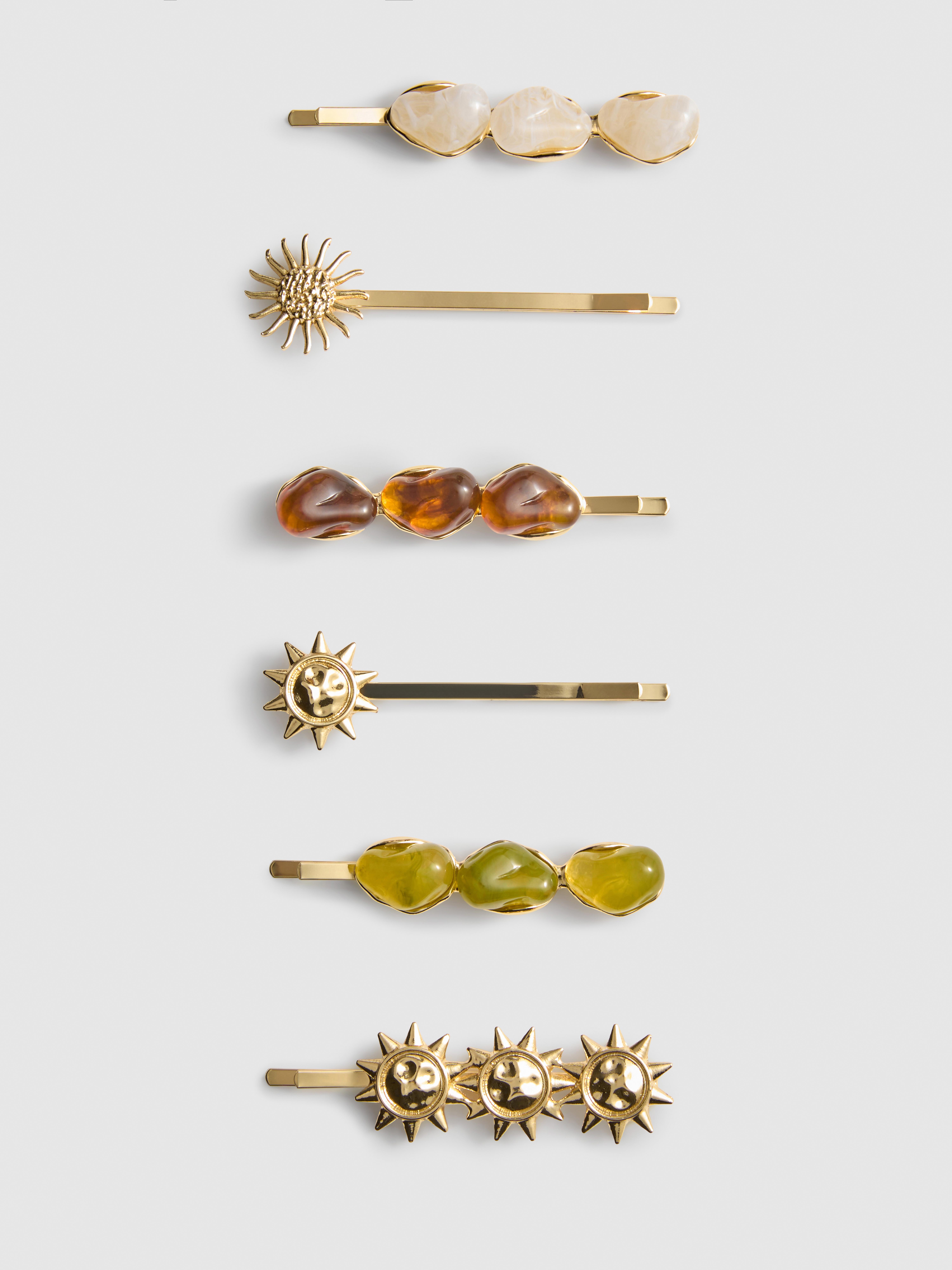 Haarspeldjes met hars Paula Echevarría, set van 6