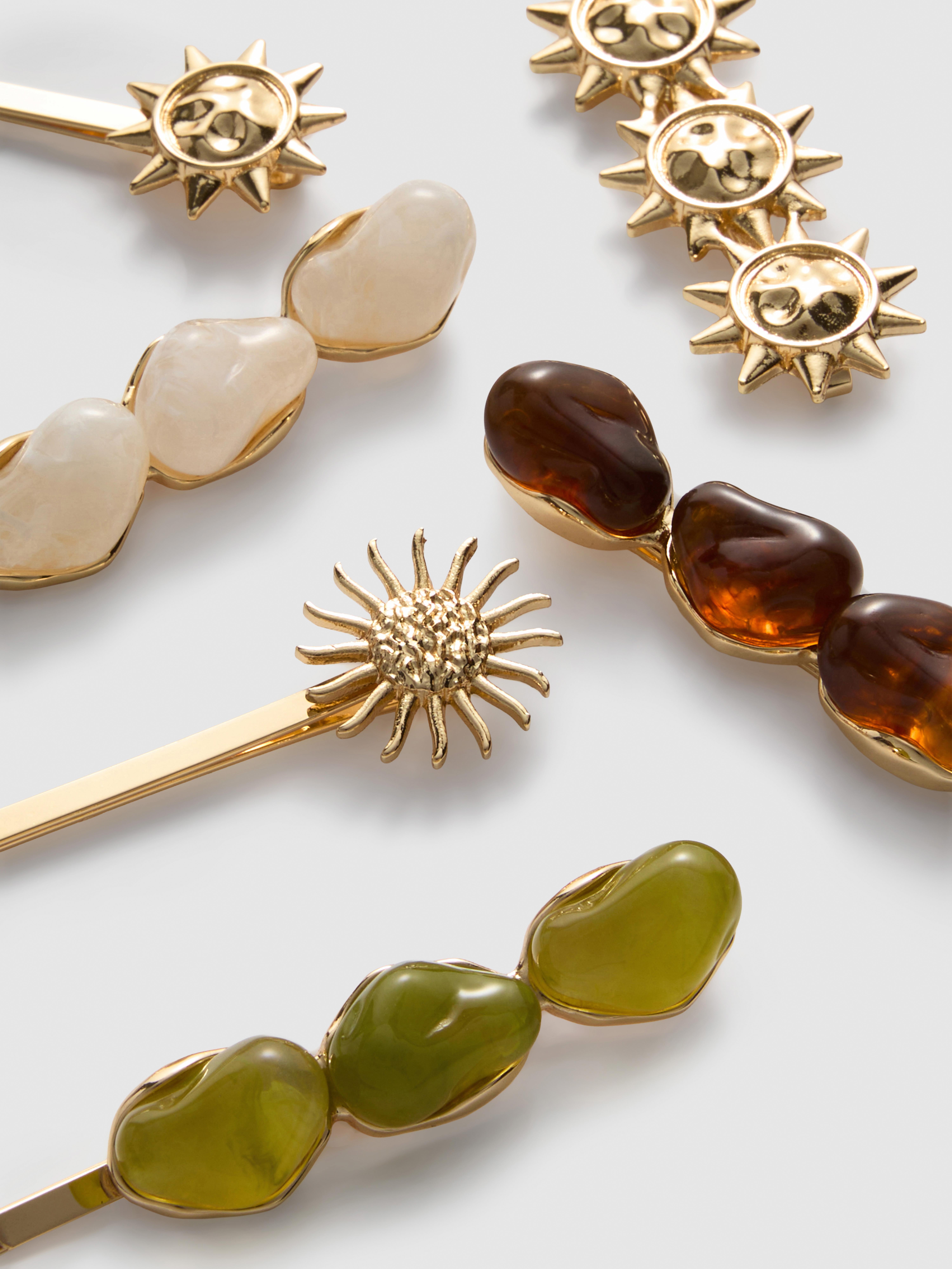 6pk Paula Echevarría Celestial Resin Hair Clips