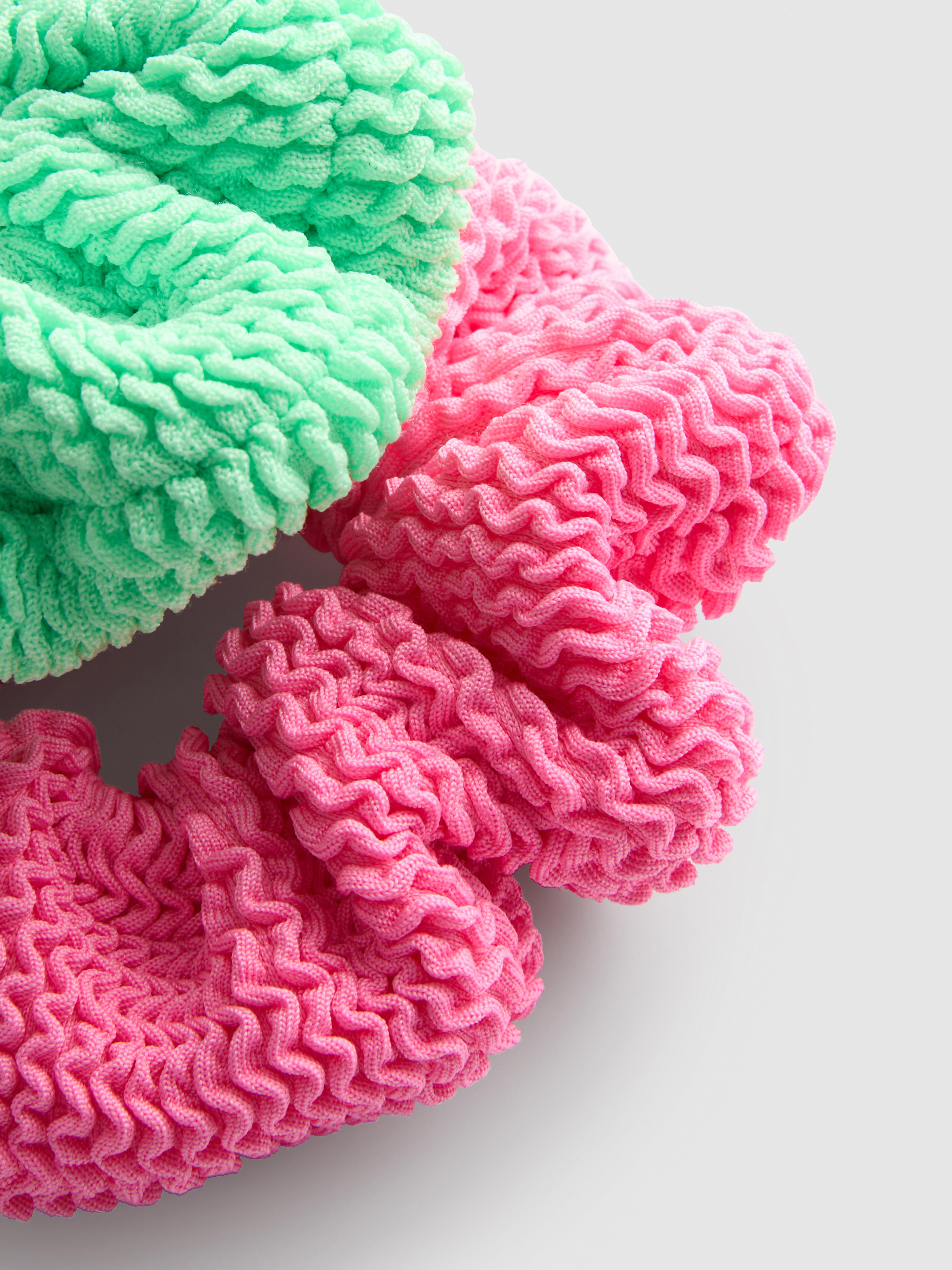 2pk Textured Scrunchies