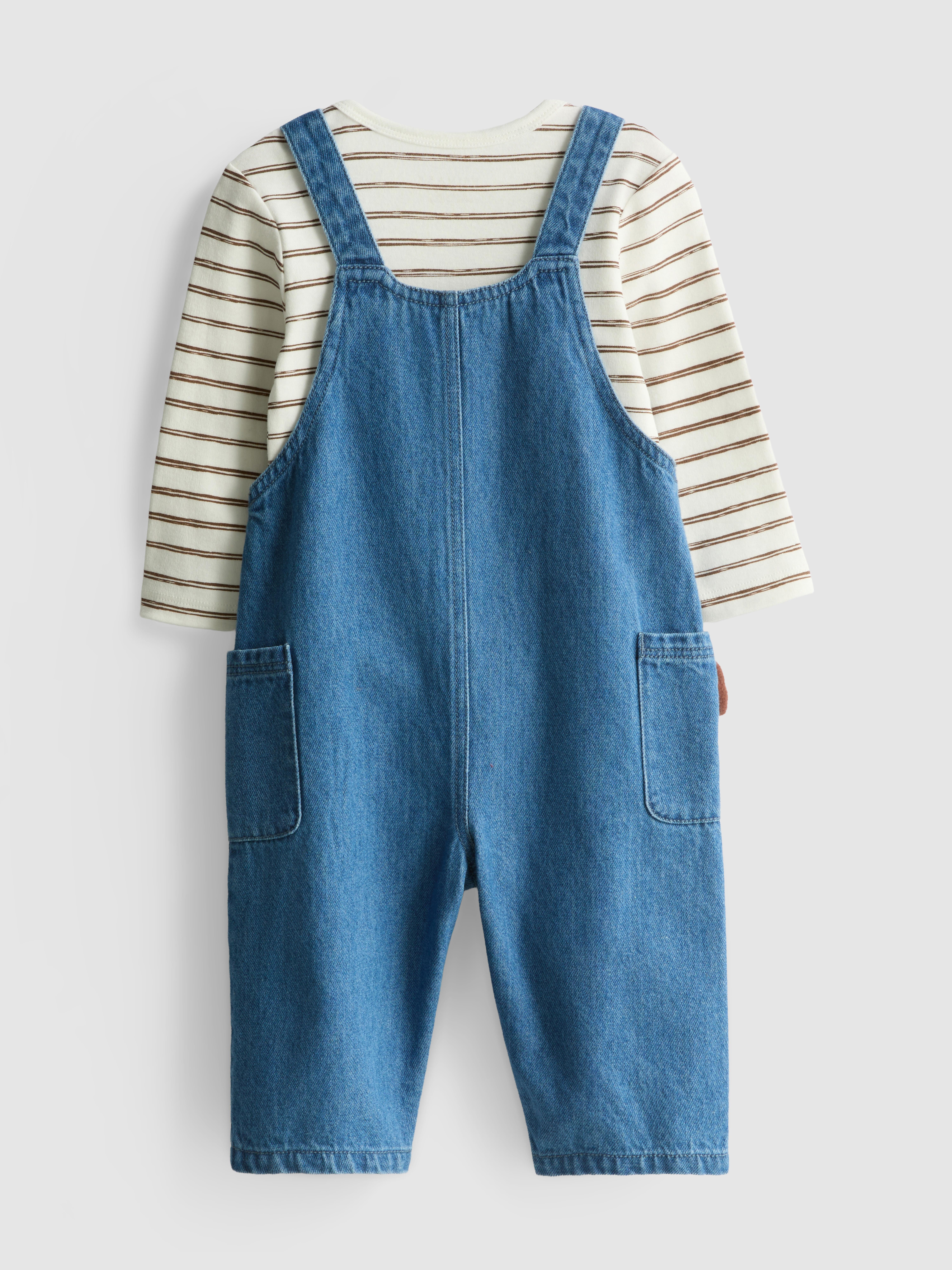 0-18mths | Onesie and Overalls Newborn Set