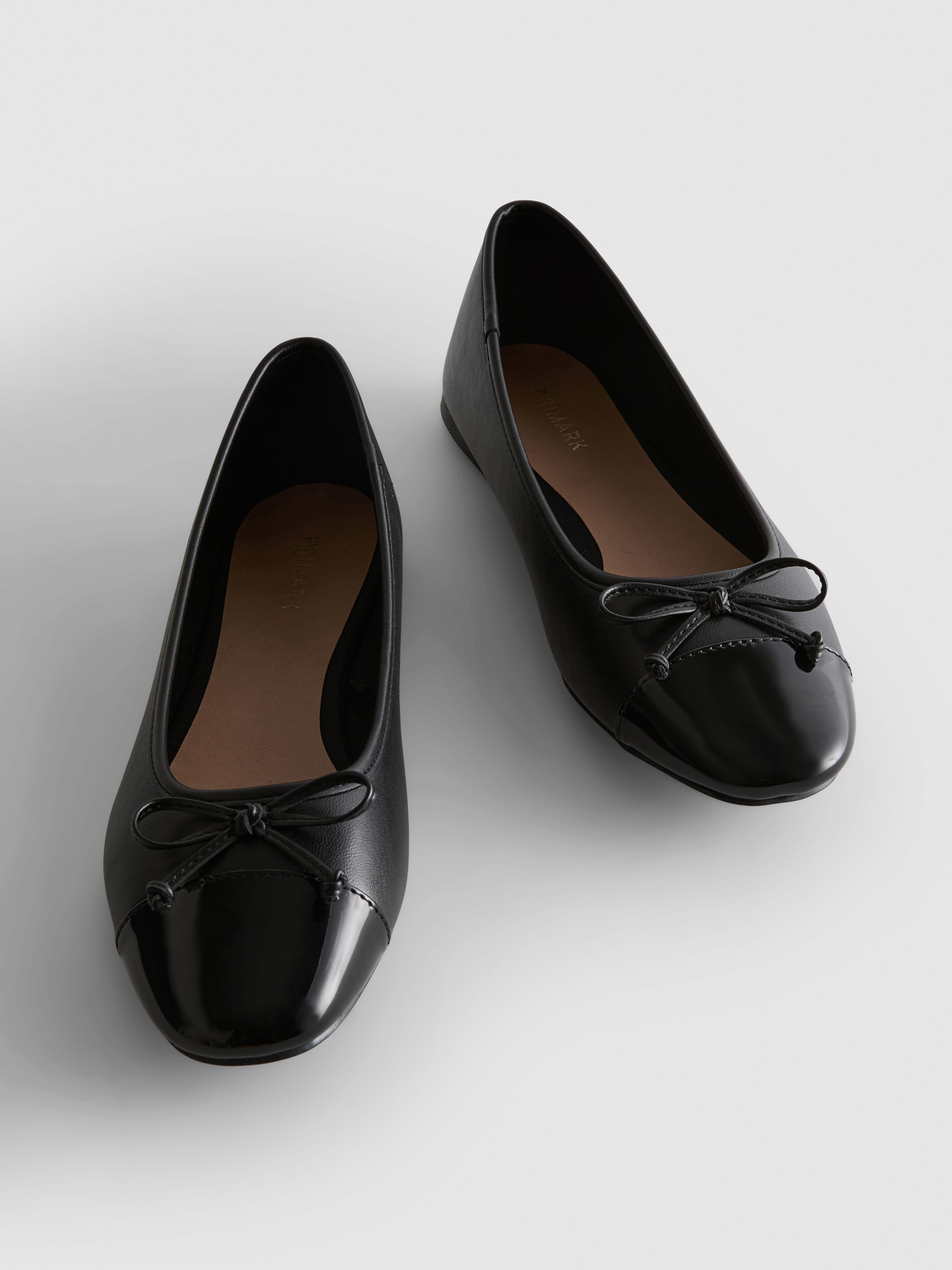 Toe-Cap Ballerina Flats