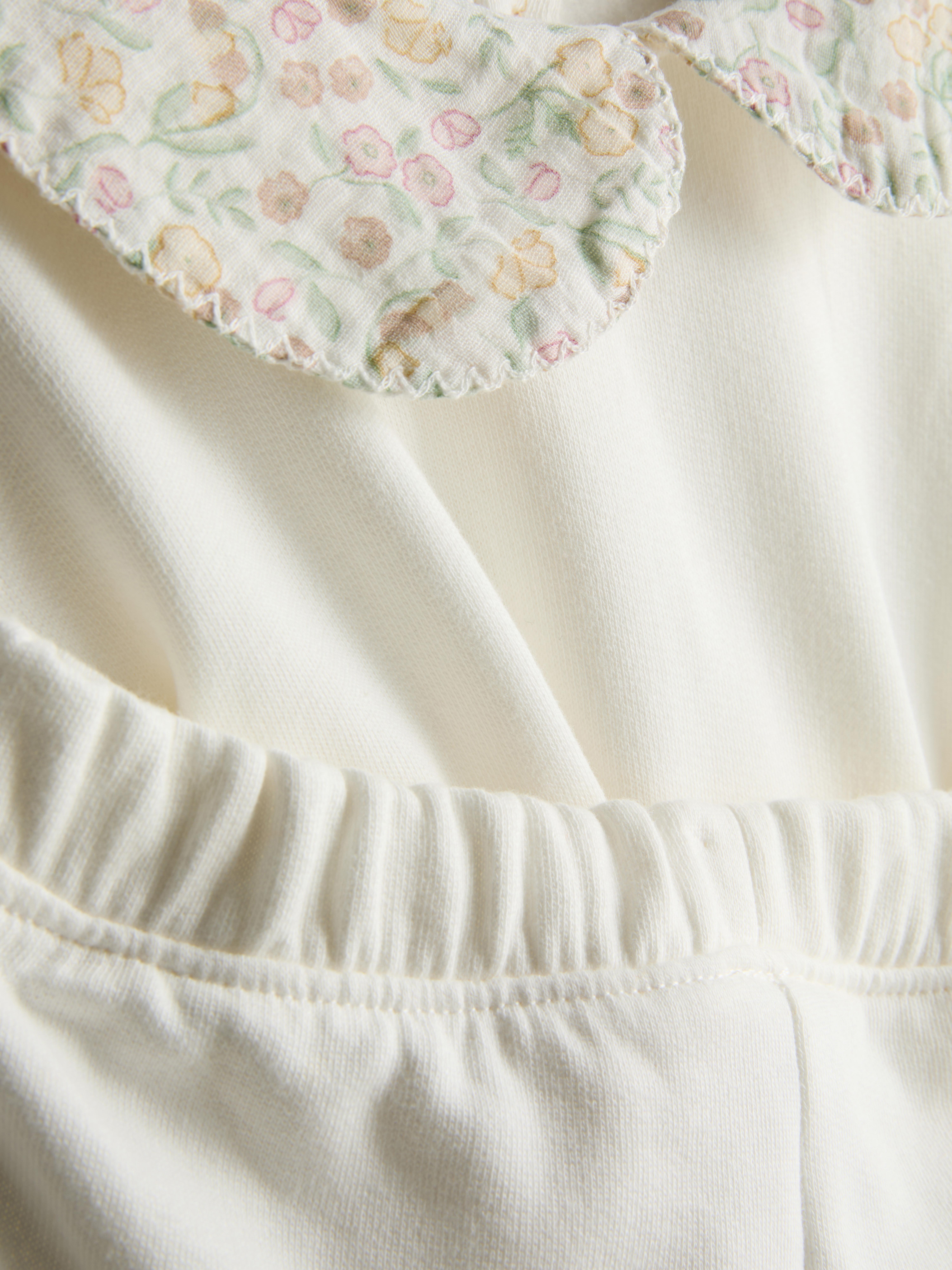 0-18mths | Pure Cotton Collared Sweatshirt and Joggers Newborn Set