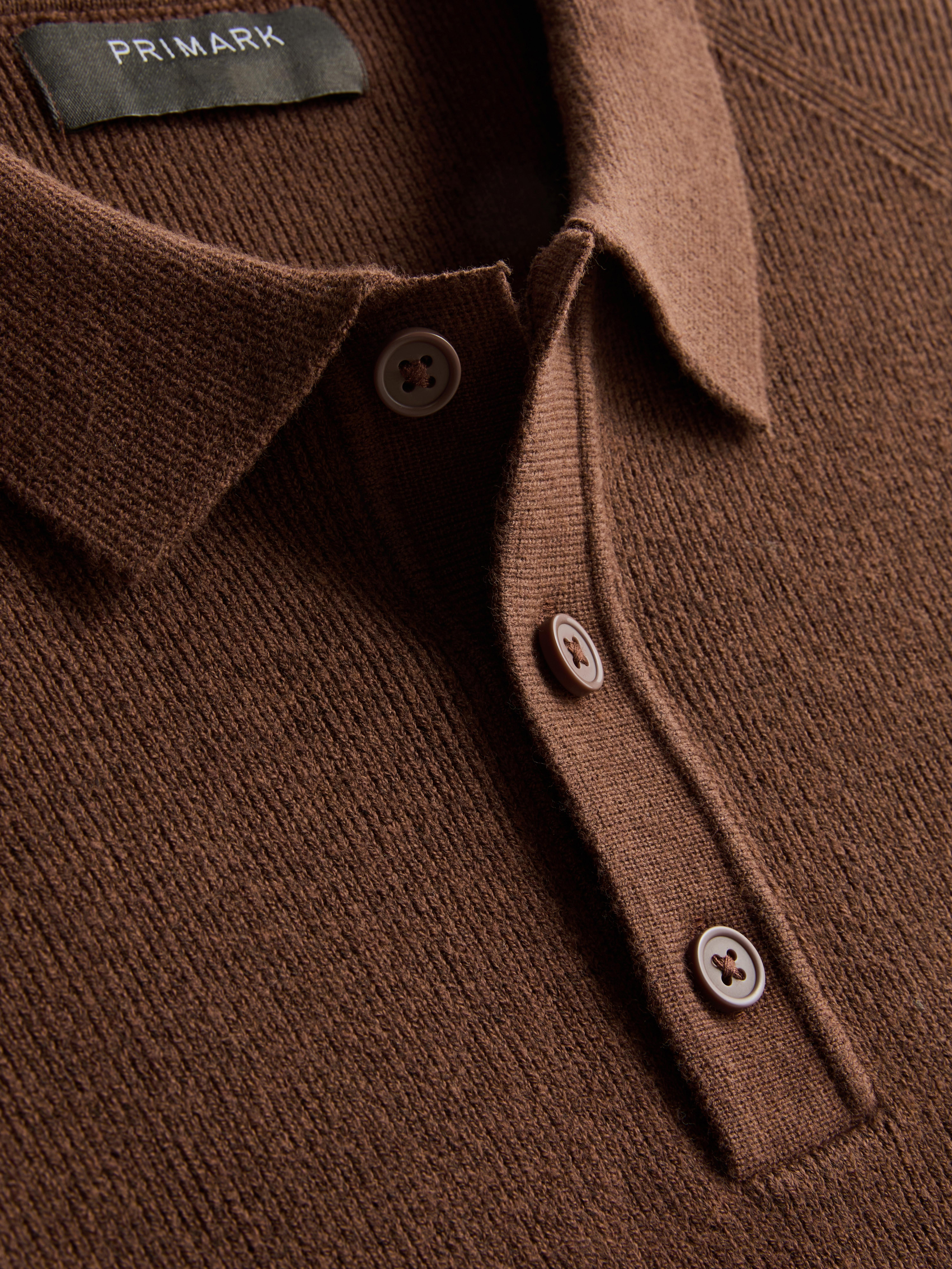 Gebreid poloshirt