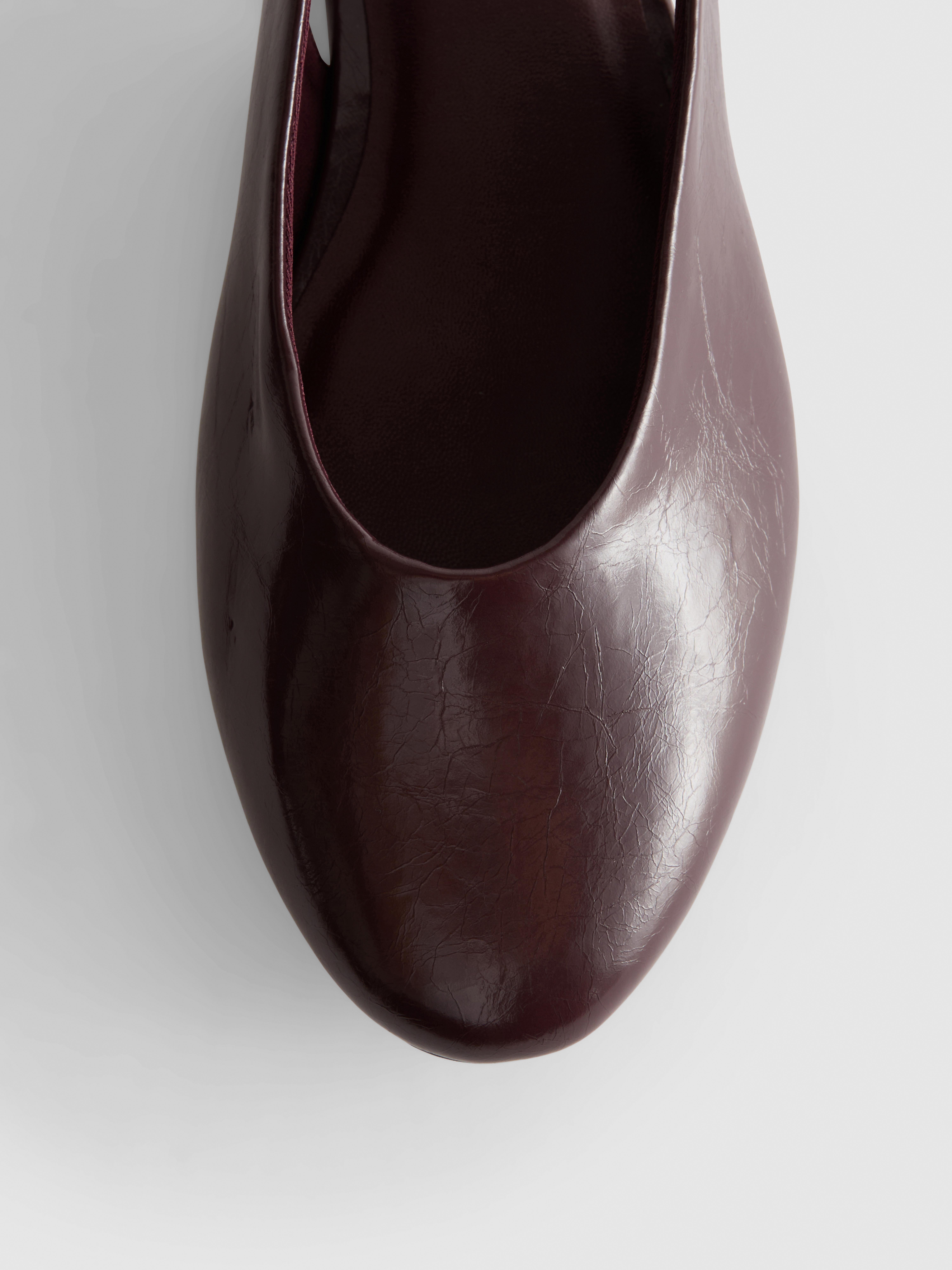 Paula Echevarría Faux Leather Slingback Ballerina Flats