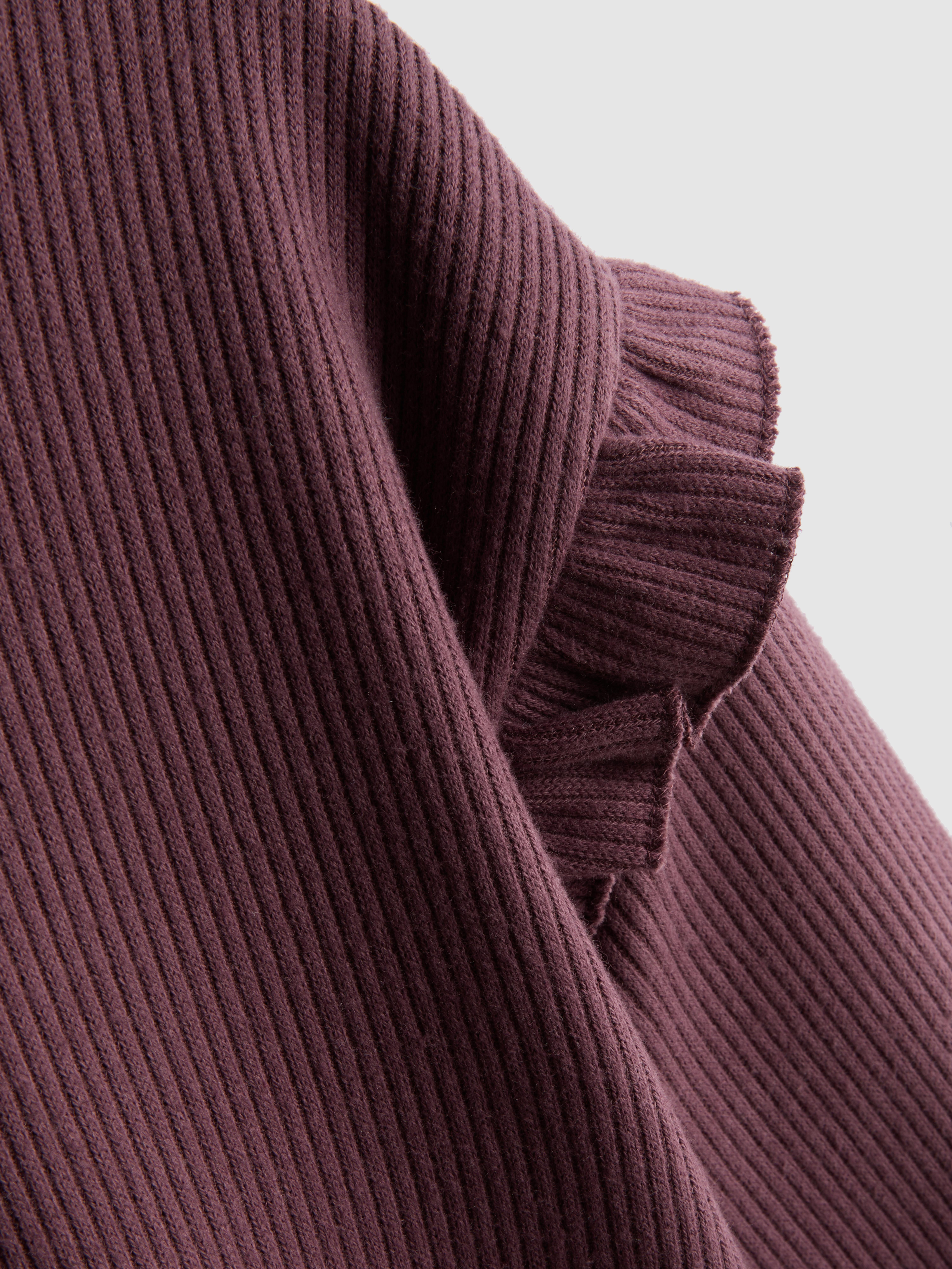 1-9yrs | Ribbed Ruffle Sweatshirt and Joggers Set