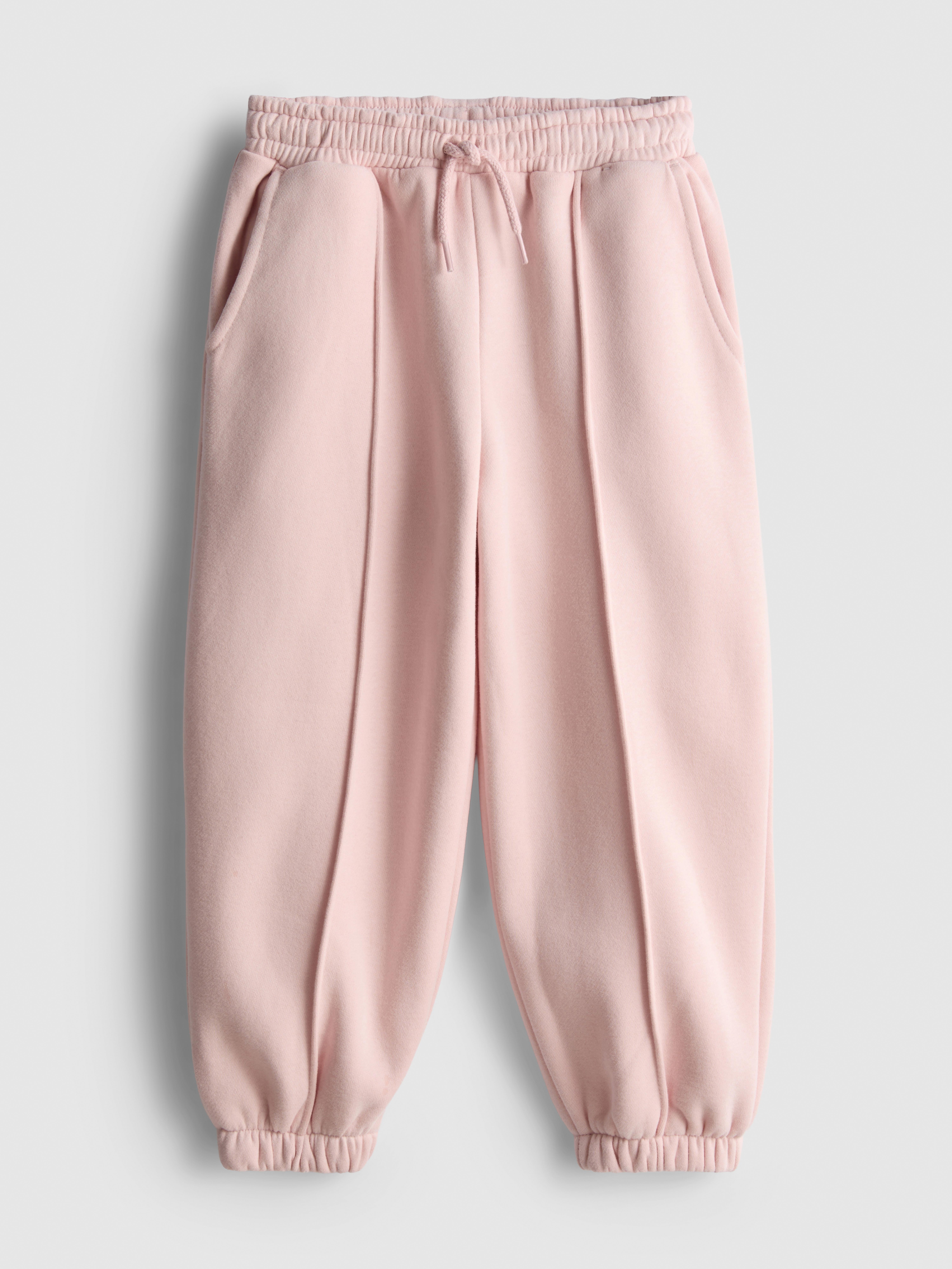 1-9yrs | Cotton Rich Balloon Leg Cuffed Joggers Pink