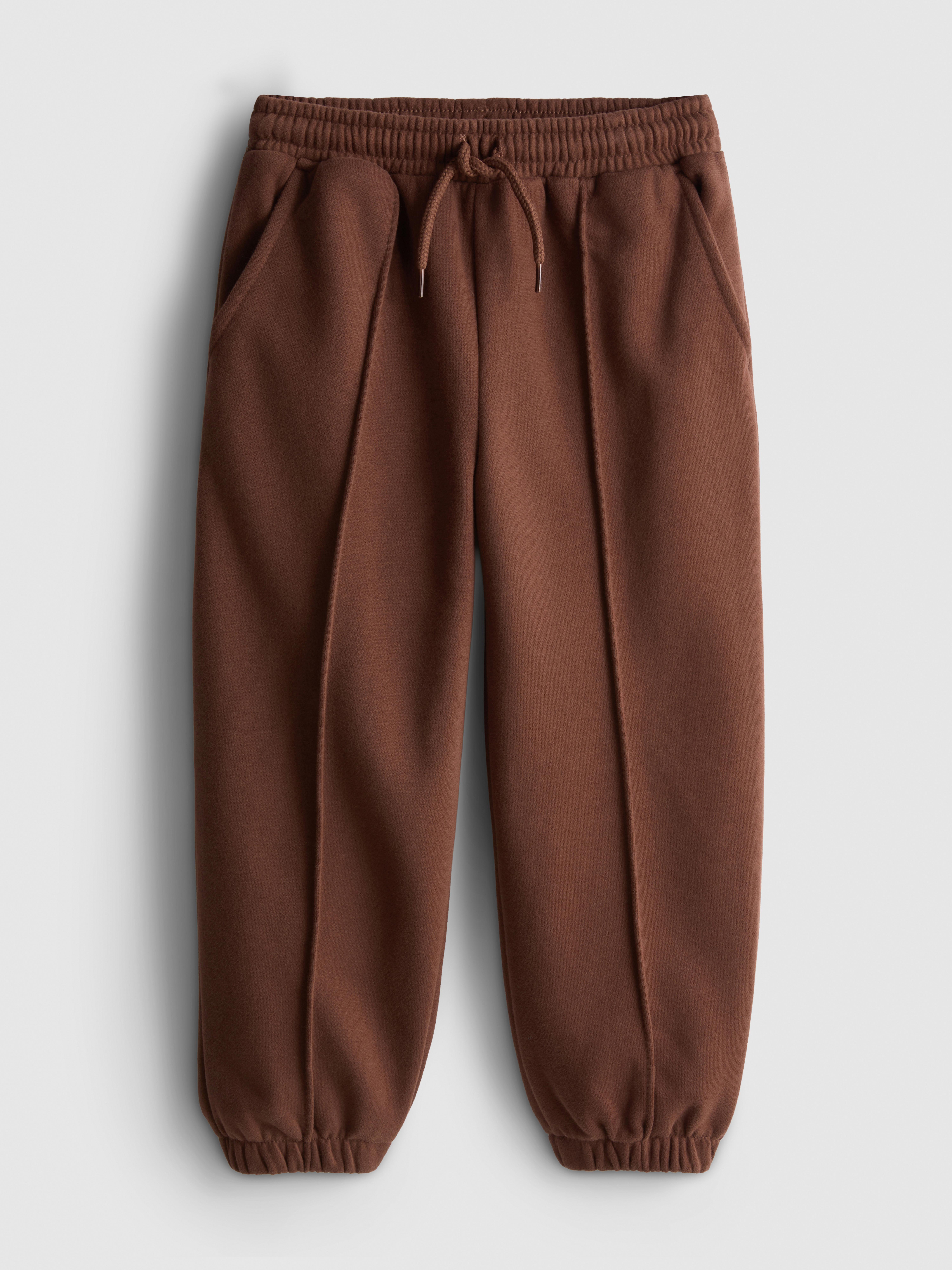1-9yrs | Cotton Rich Balloon Leg Cuffed Joggers Brown