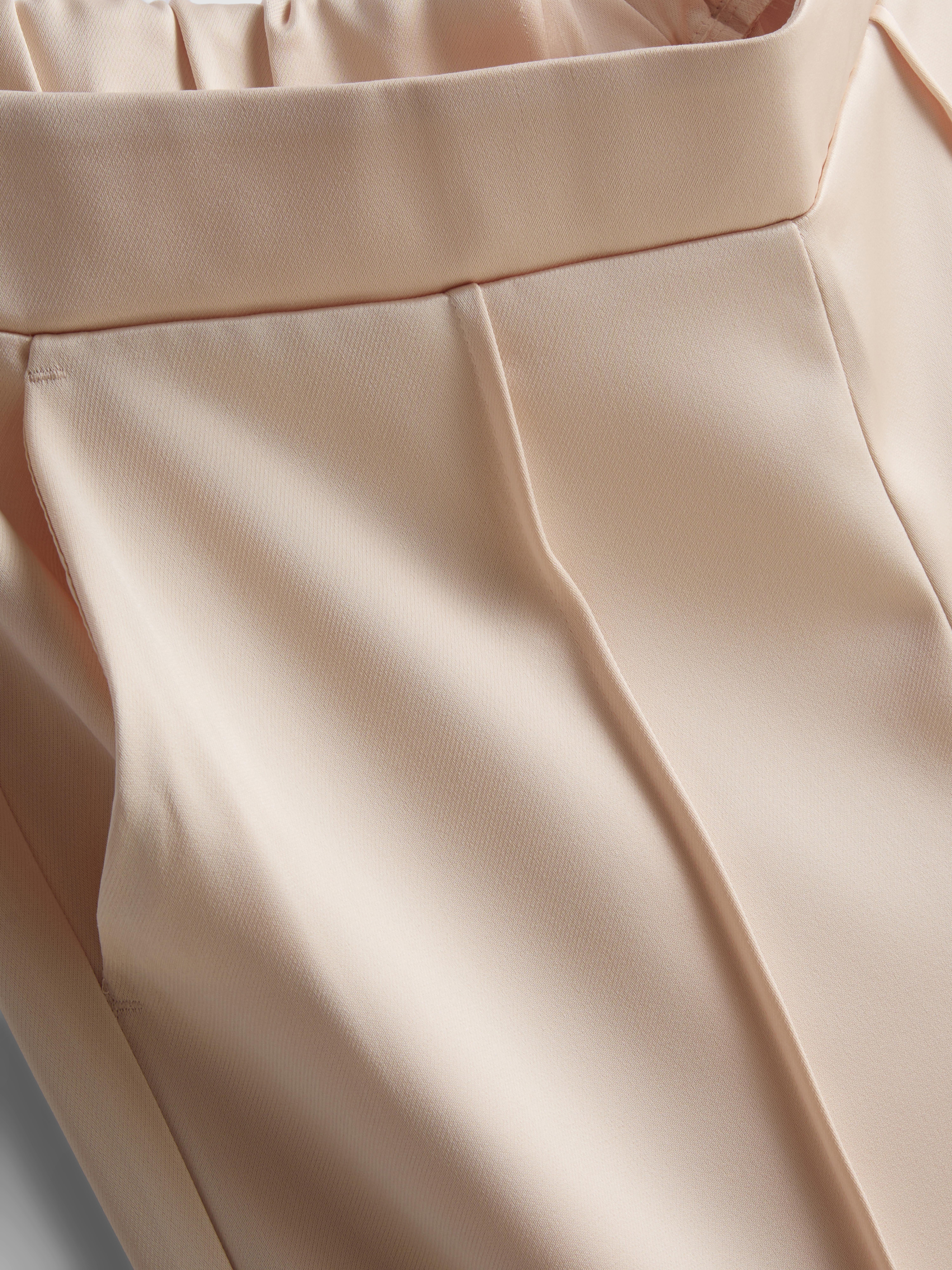 The Edit Satin Straight Leg Pants