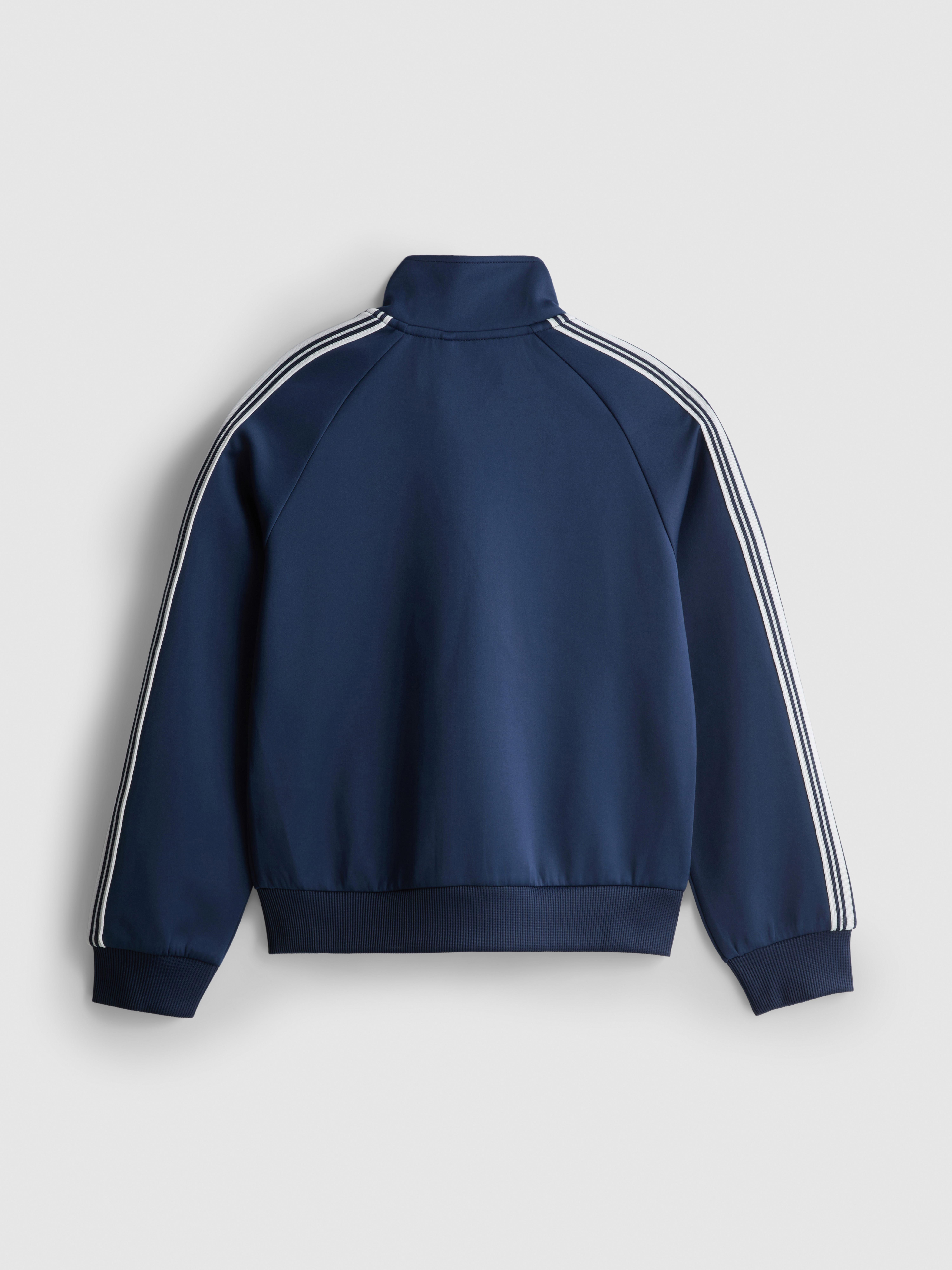 7-15yrs | Side Stripe Zip-Up Sweatshirt