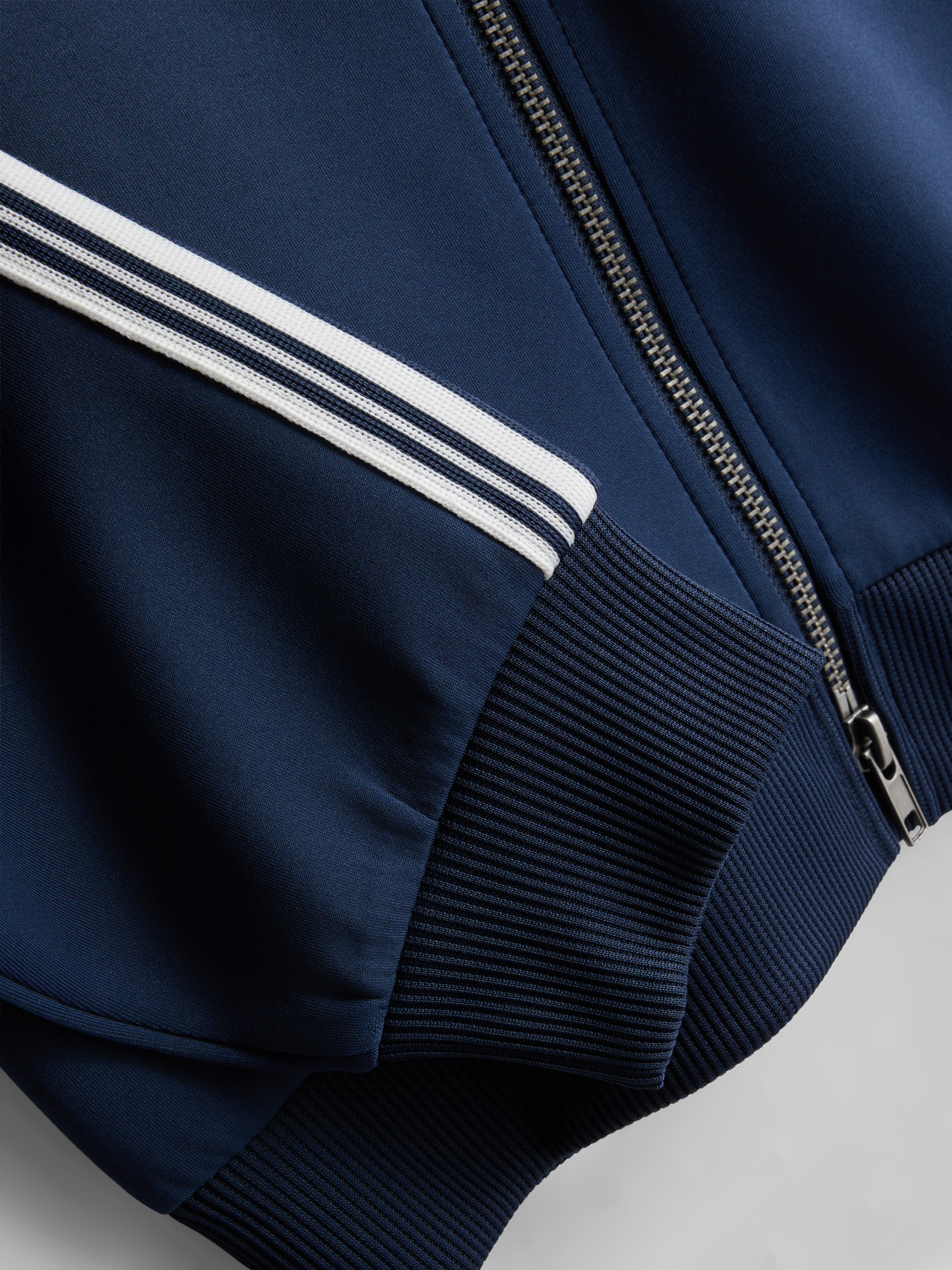 7-15yrs | Side Stripe Zip-Up Sweatshirt