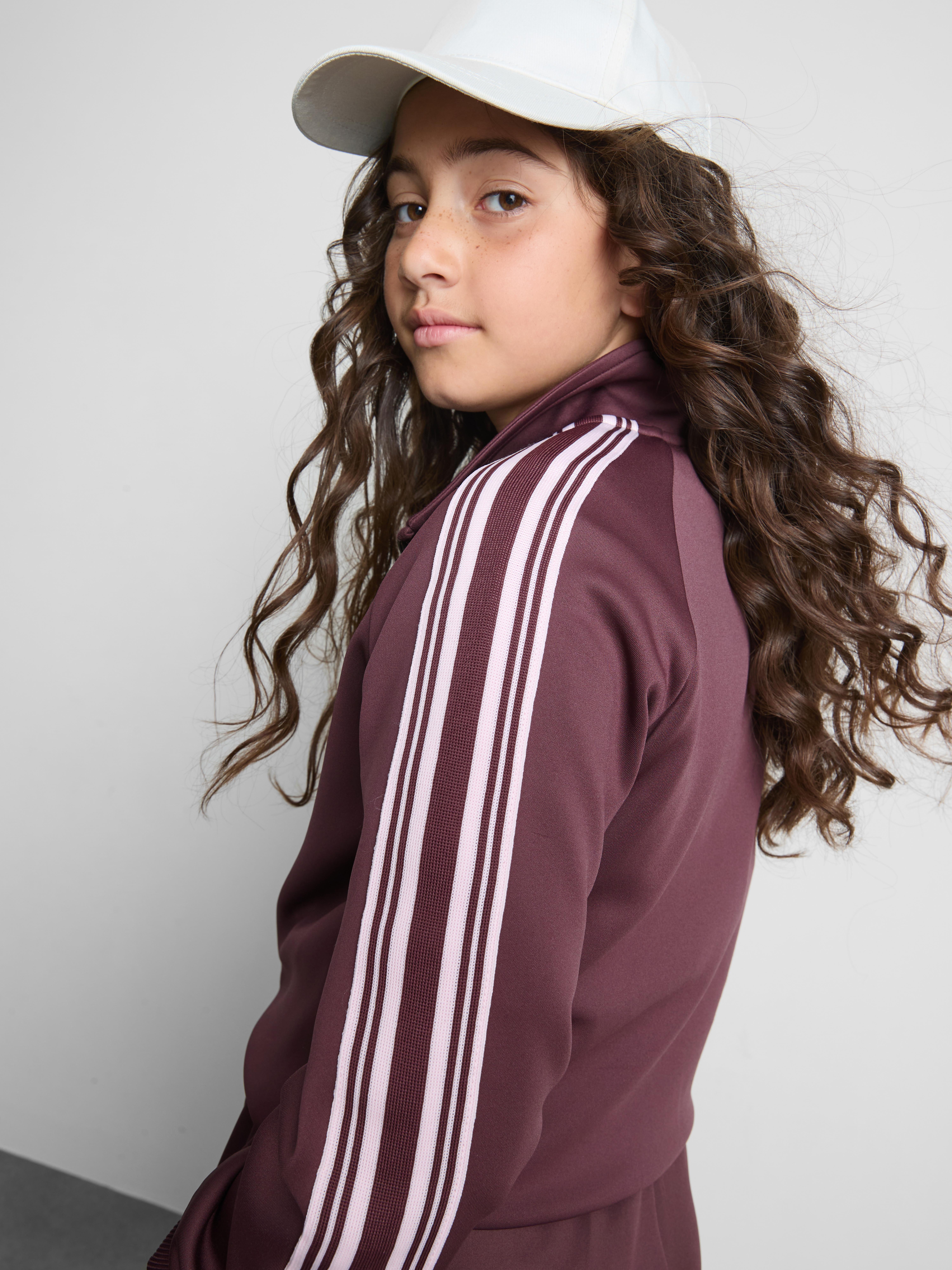 7-15yrs | Side Stripe Zip-Up Sweatshirt