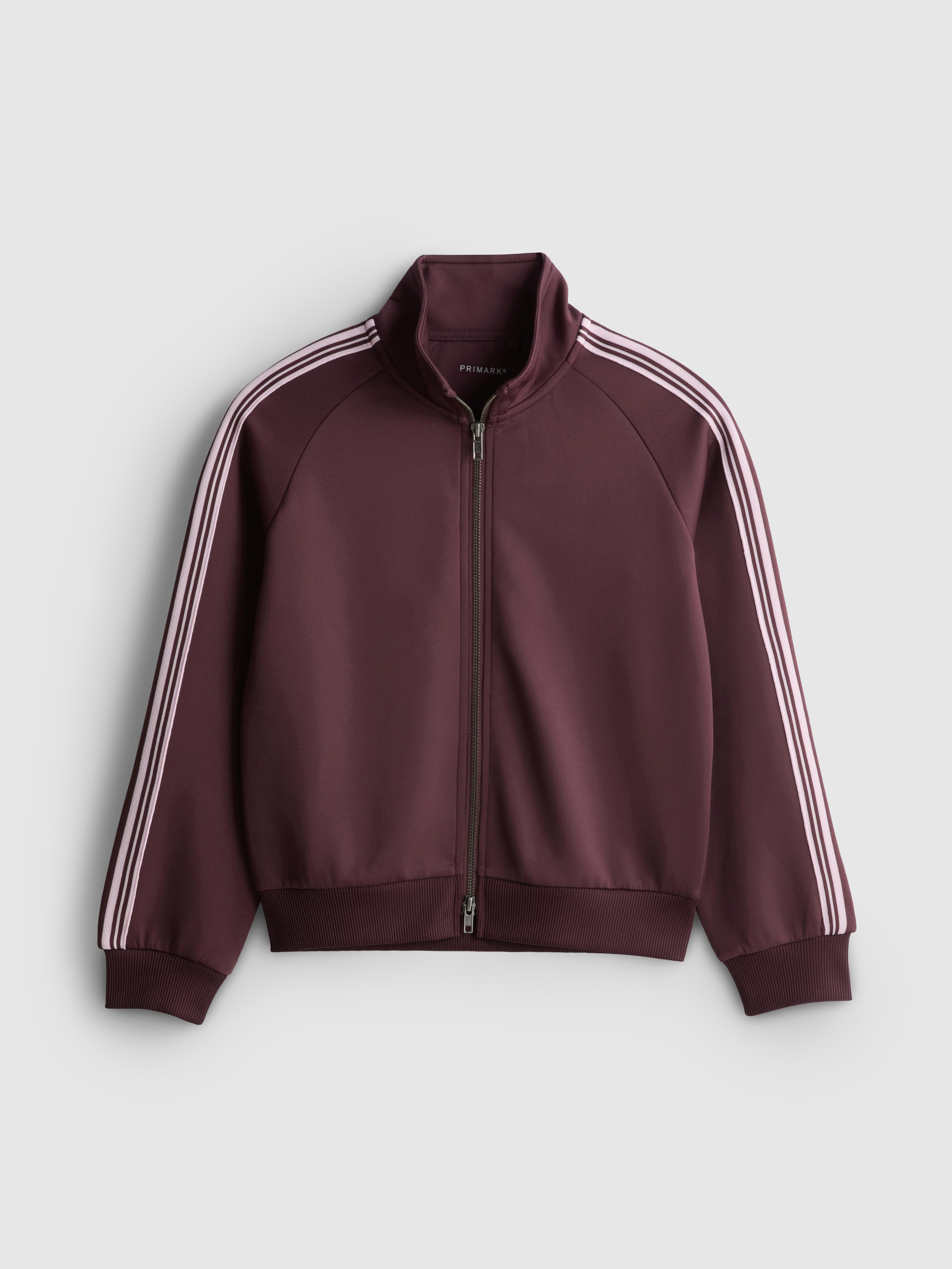 7-15yrs | Side Stripe Zip-Up Sweatshirt