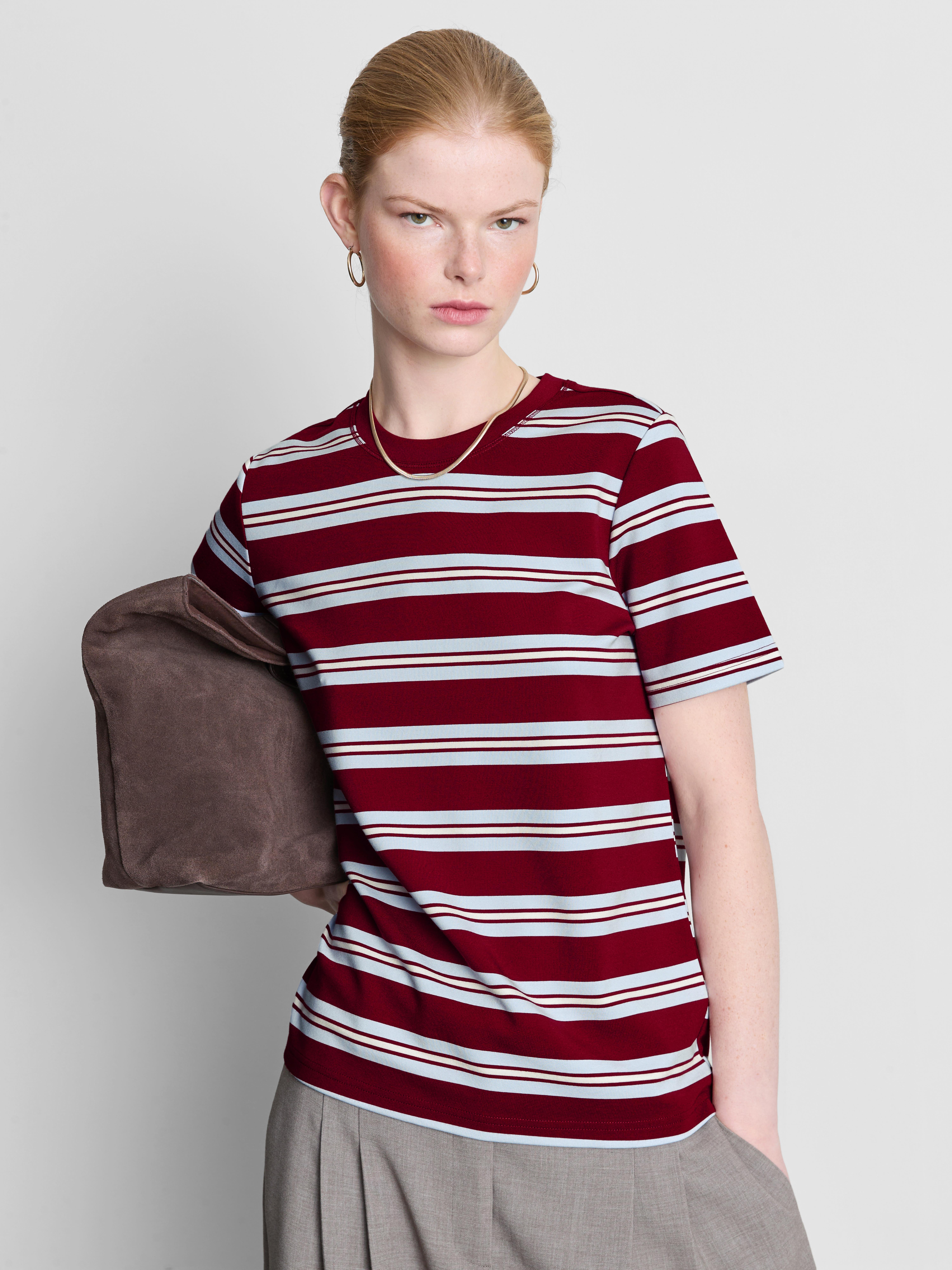 The Edit Striped Crew Neck T-Shirt