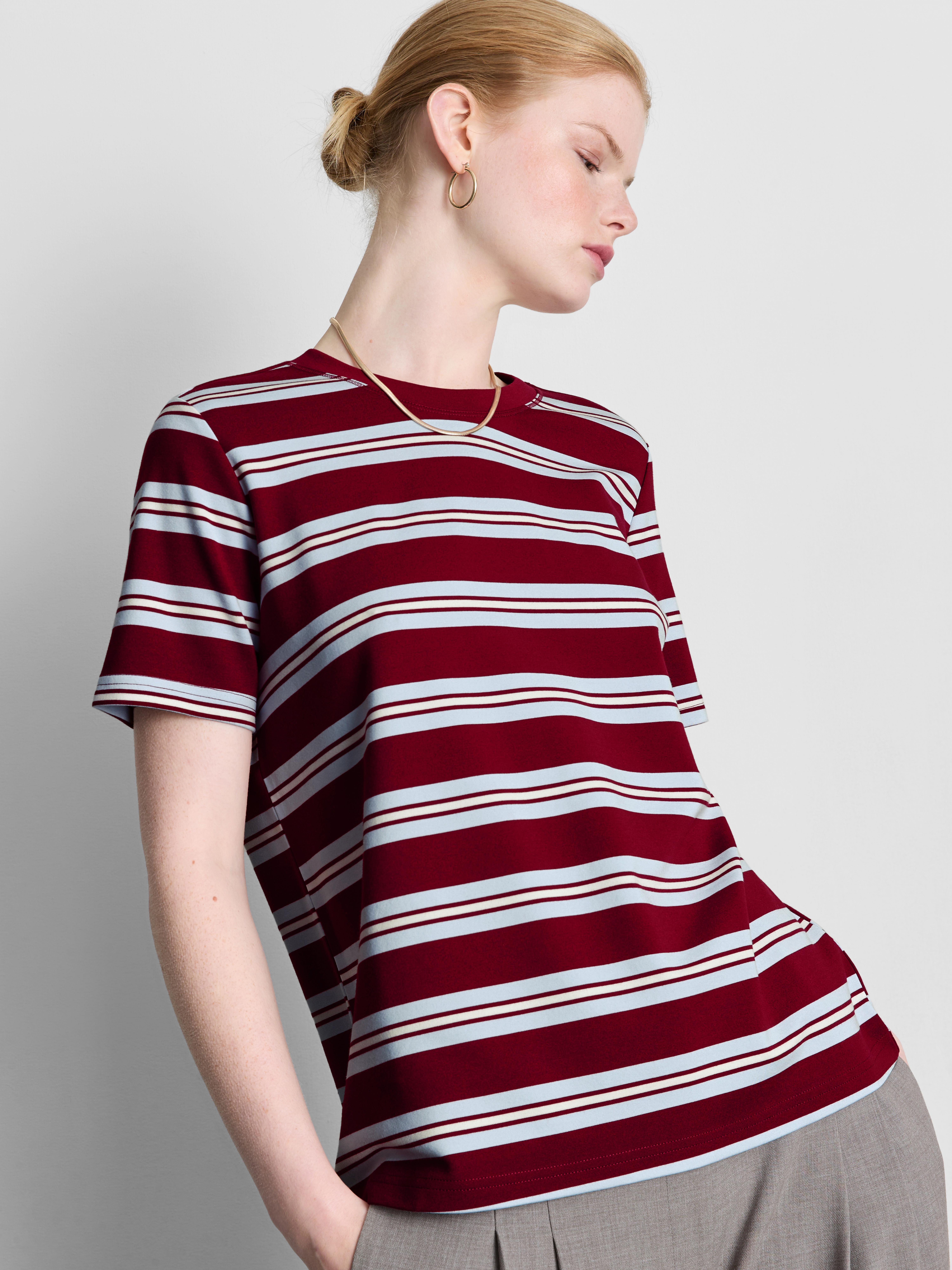 The Edit Striped Crew Neck T-Shirt