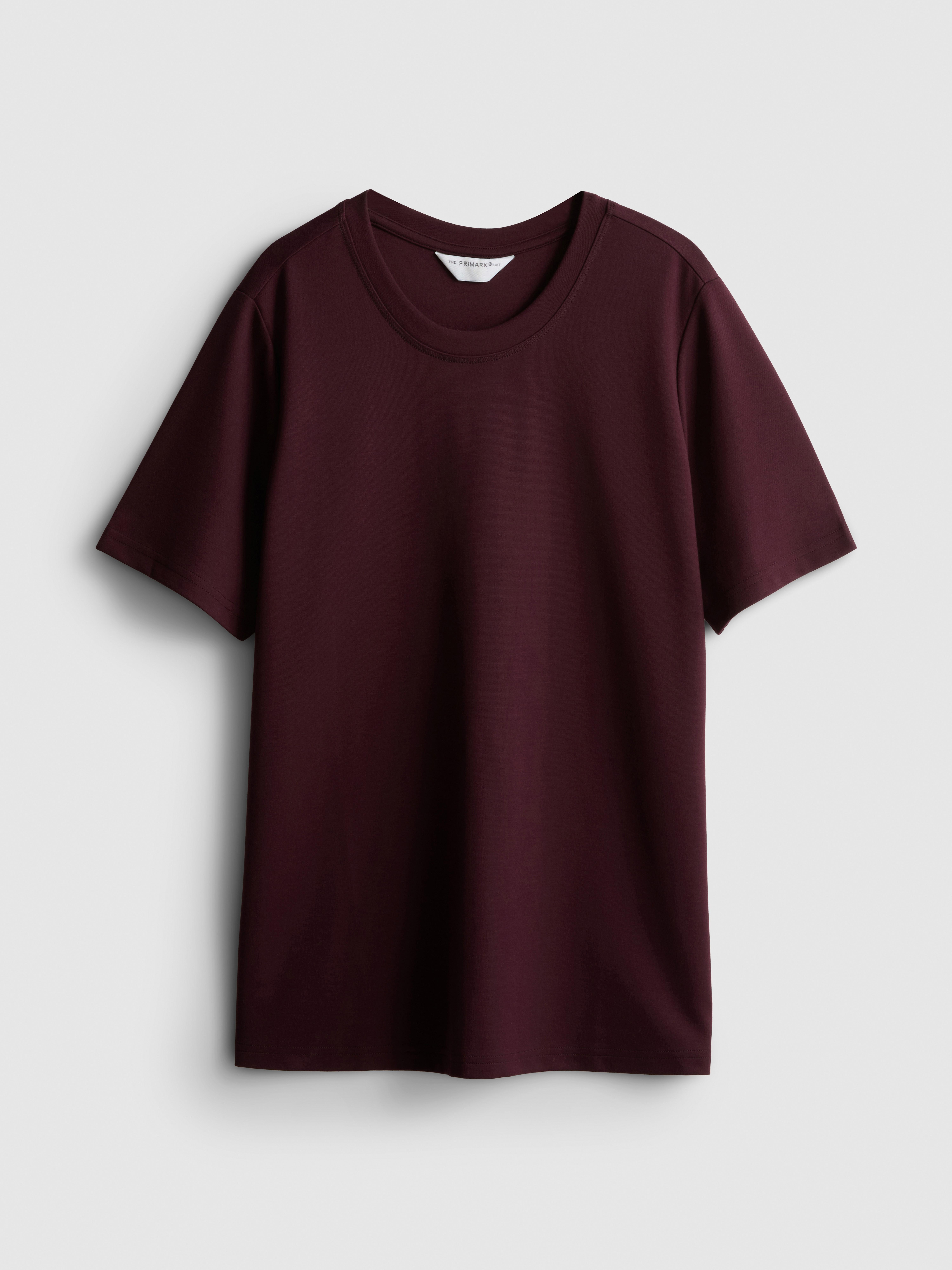 The Edit Ultimate Slim Fit Tee Wine