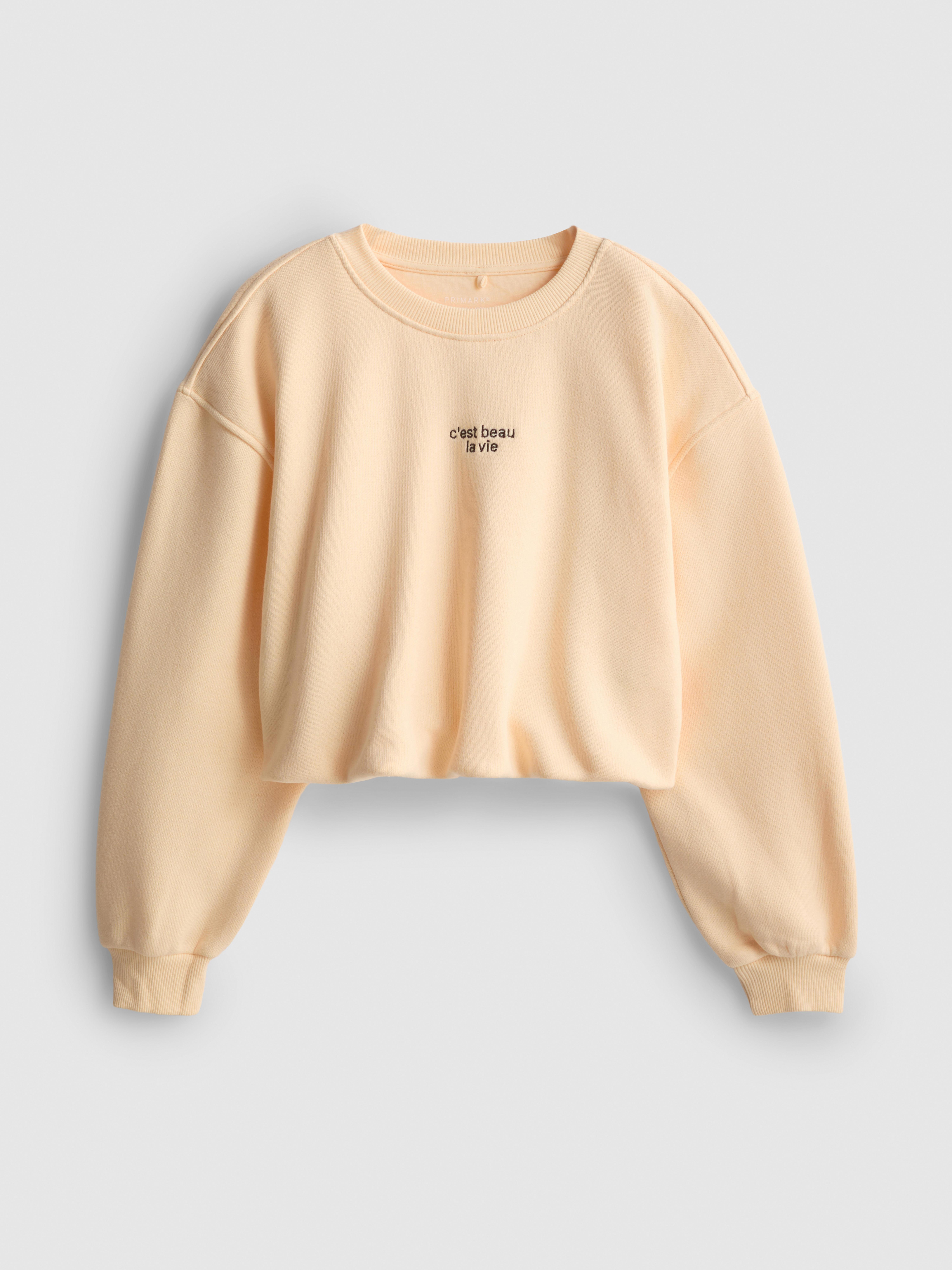 7–15 ans | Sweat-shirt à ourlet boule en coton