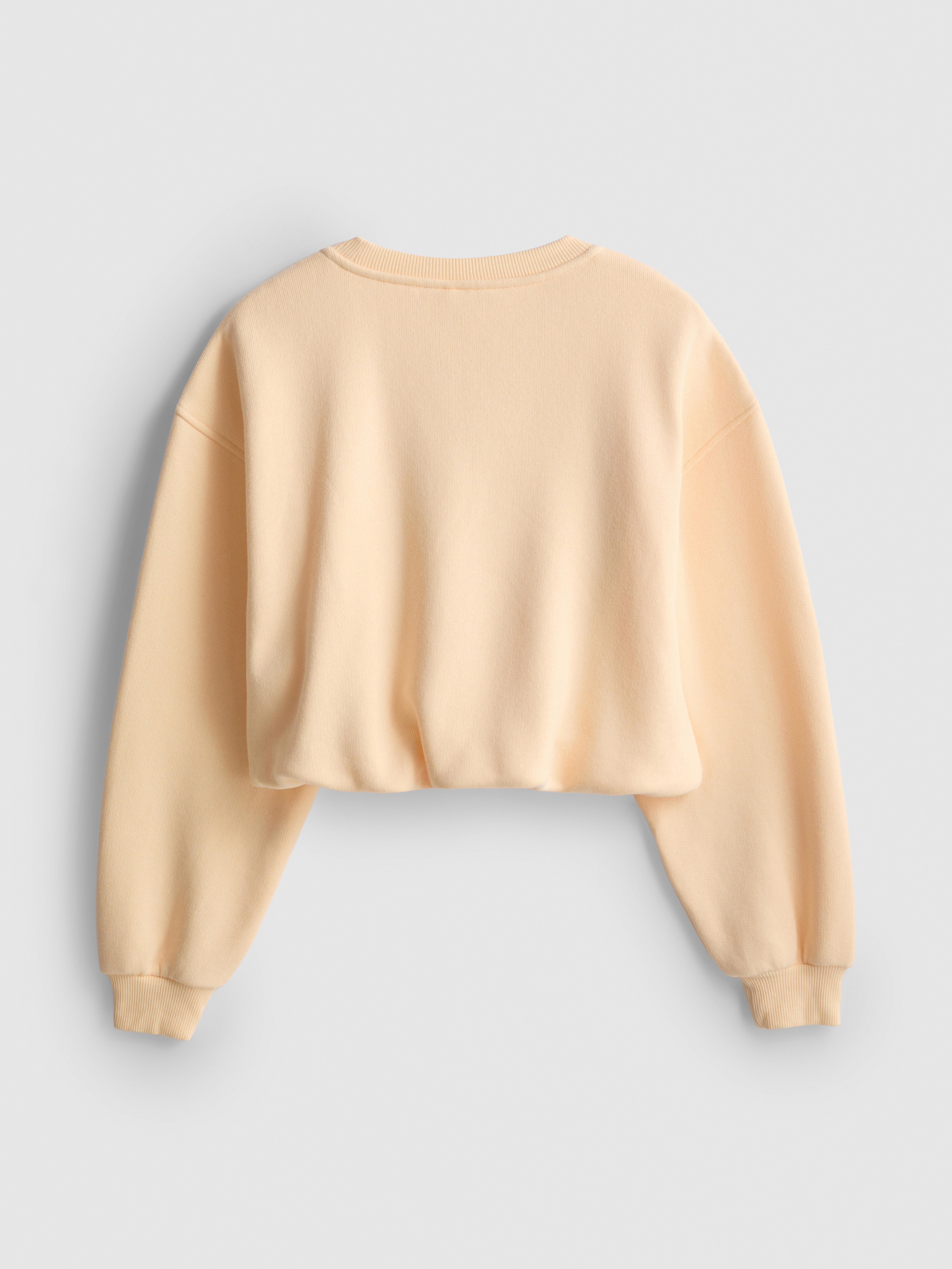 7-15yrs | Cotton-Rich Bubble-Hem Sweatshirt
