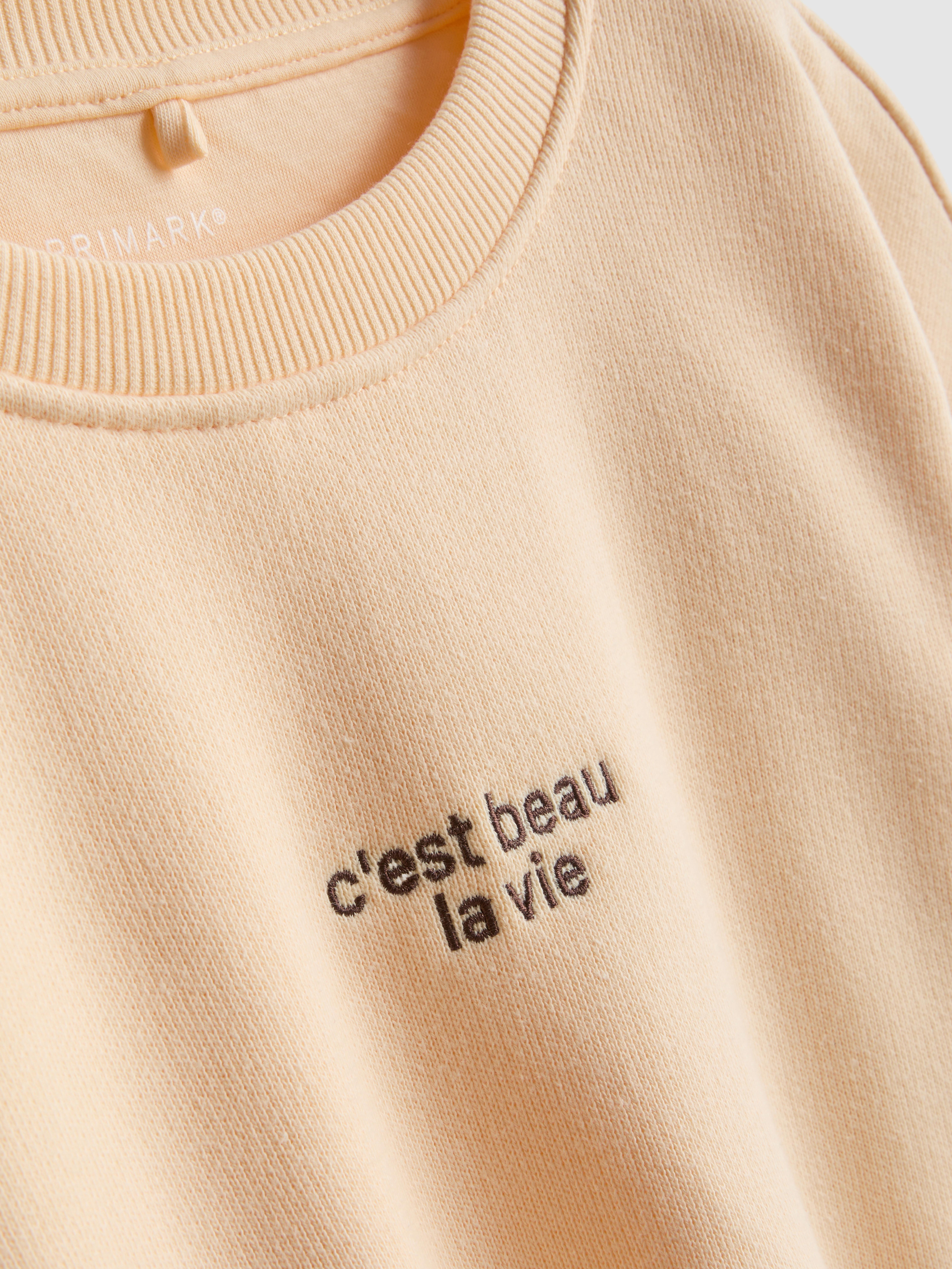 7-15yrs | Cotton-Rich Bubble-Hem Sweatshirt