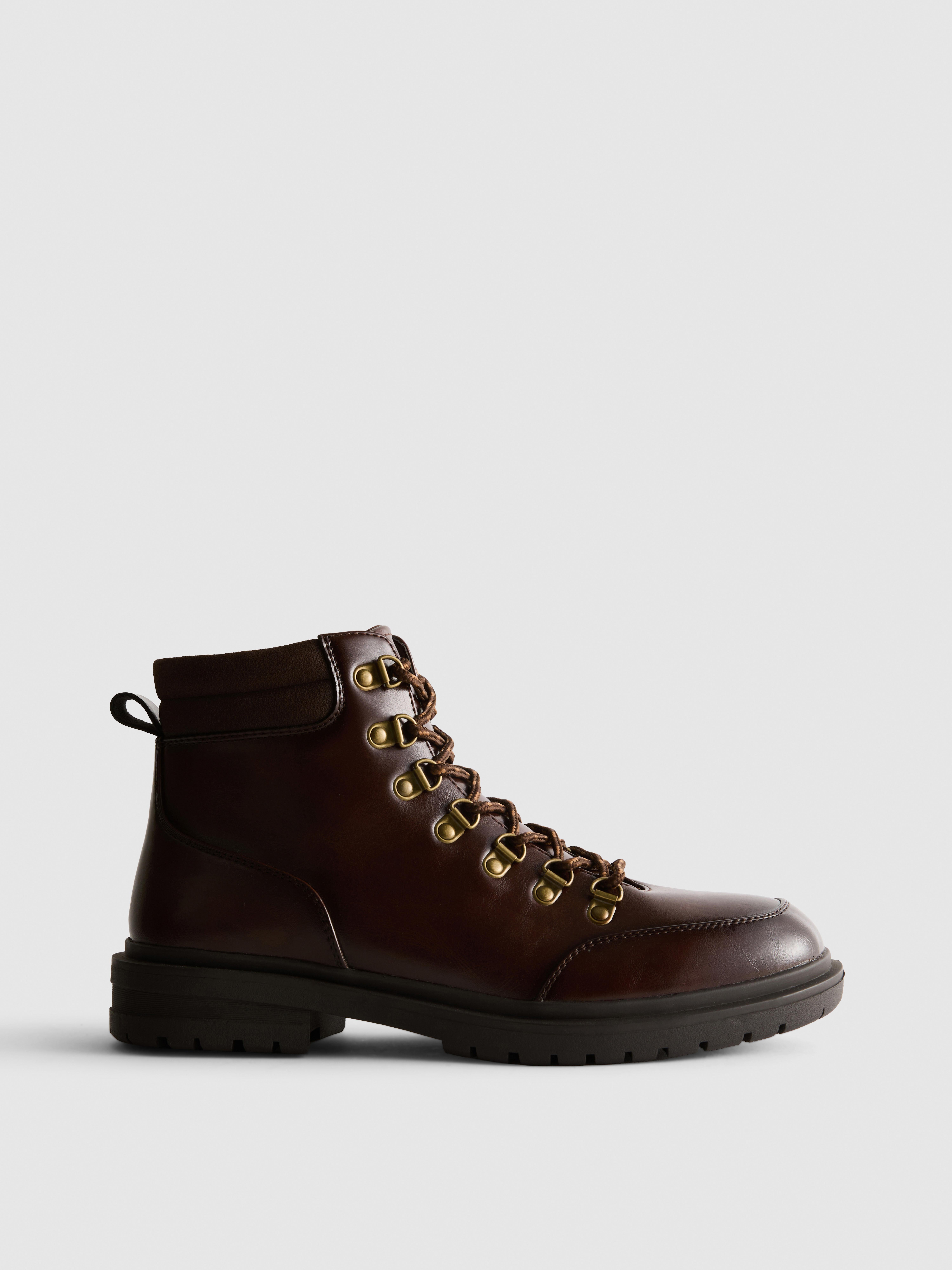 Lace-Up Hiking Boots