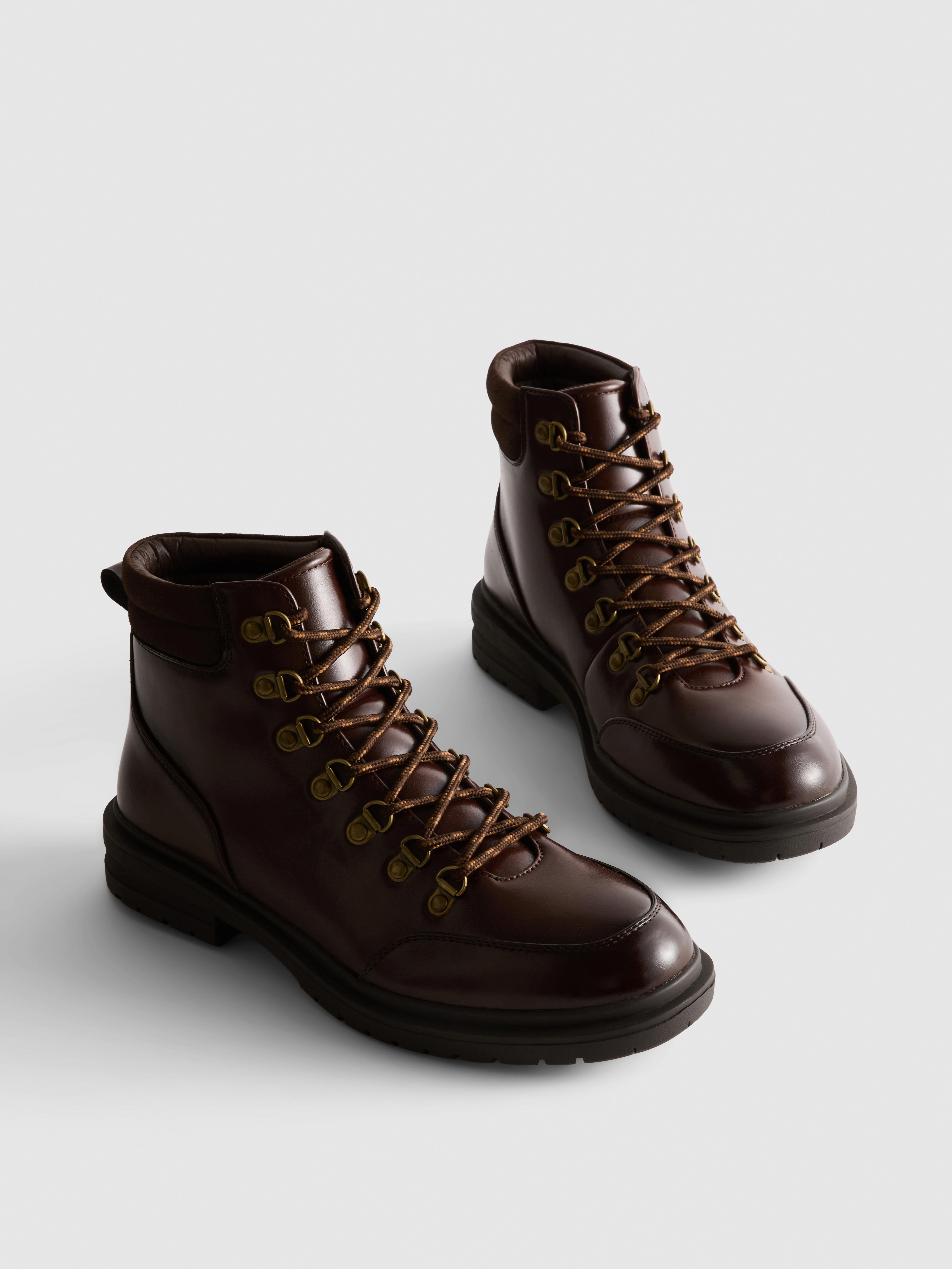 Lace-Up Hiking Boots