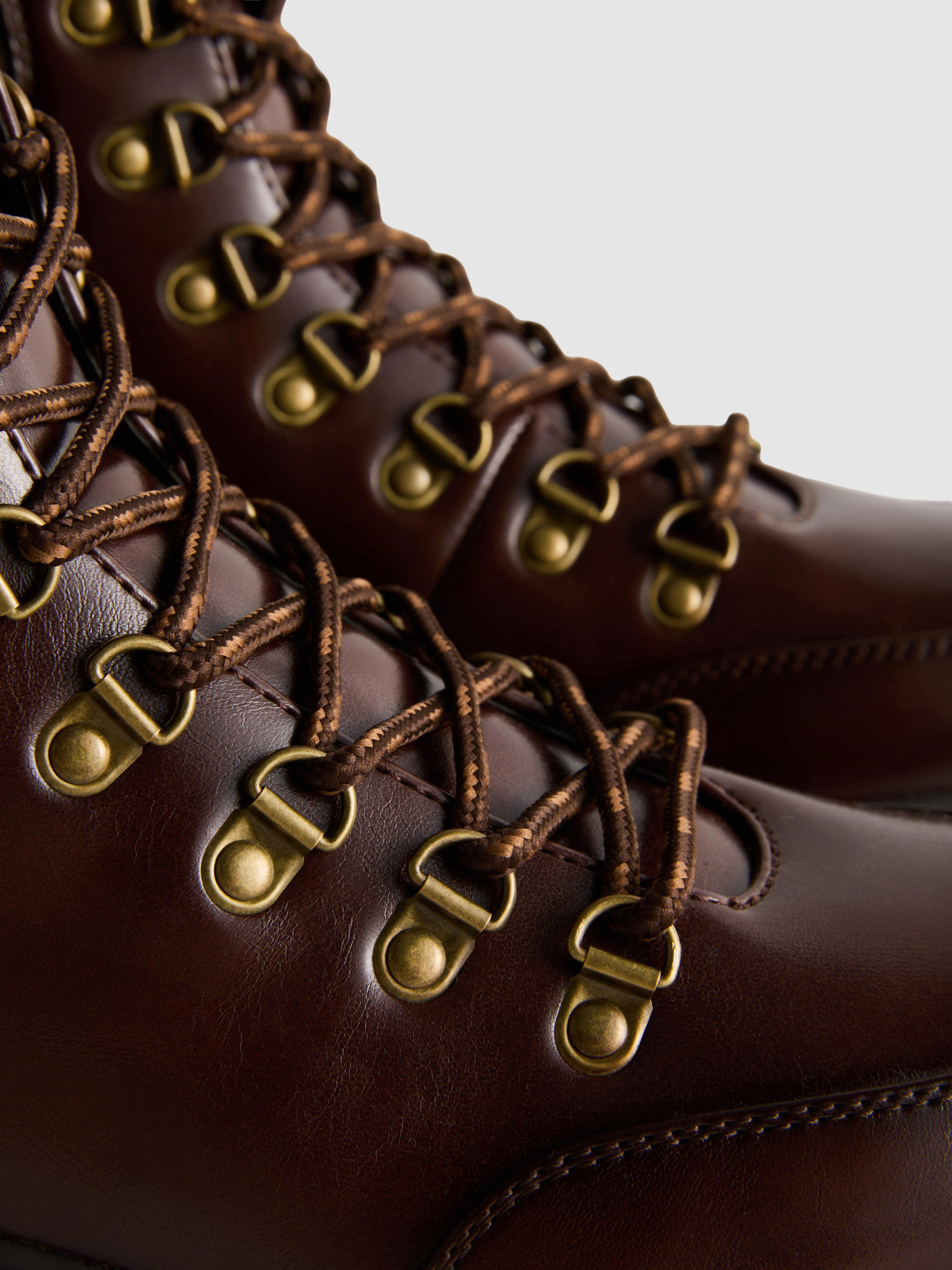 Lace-Up Hiking Boots