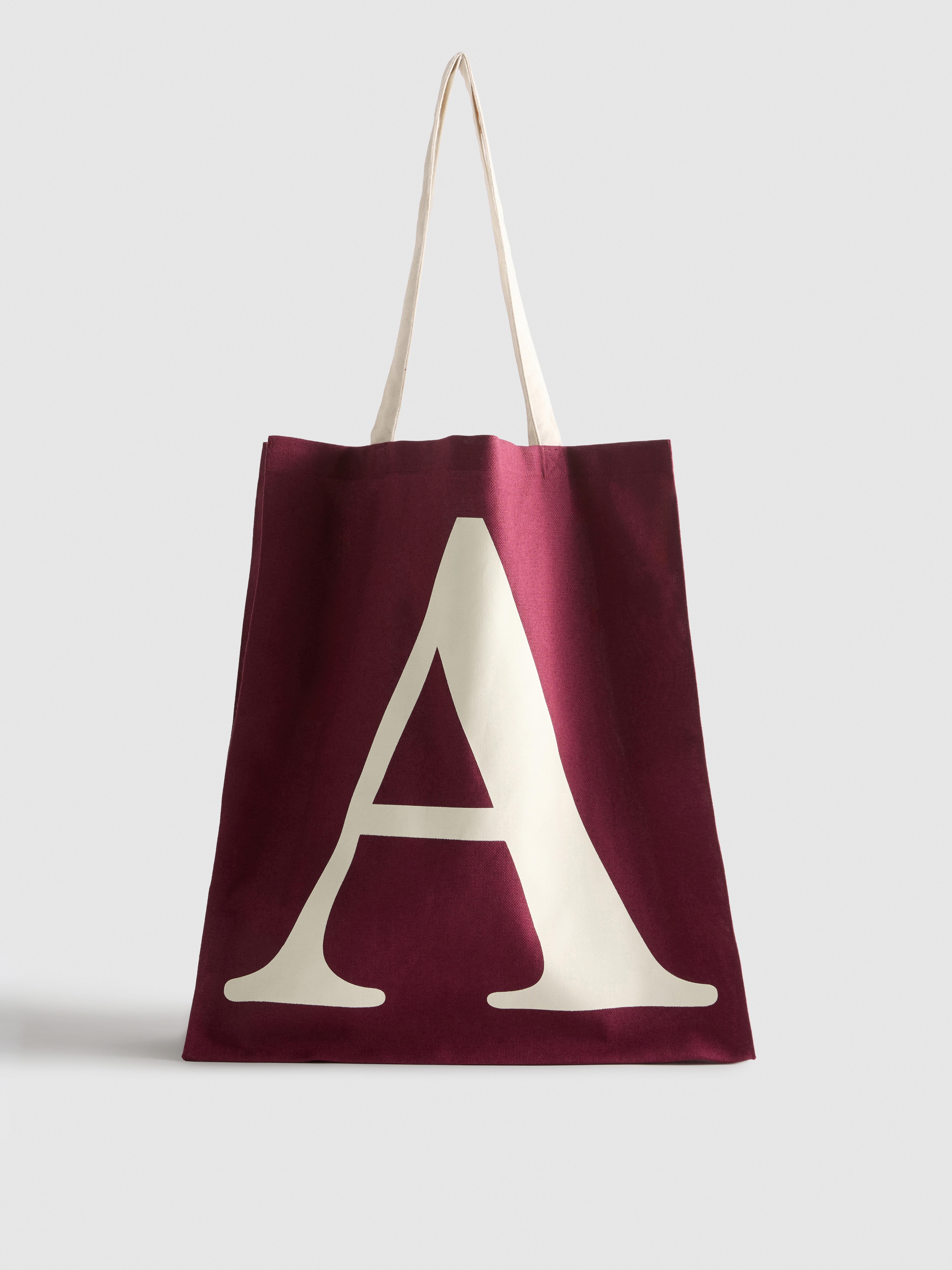 Initial Canvas Tote