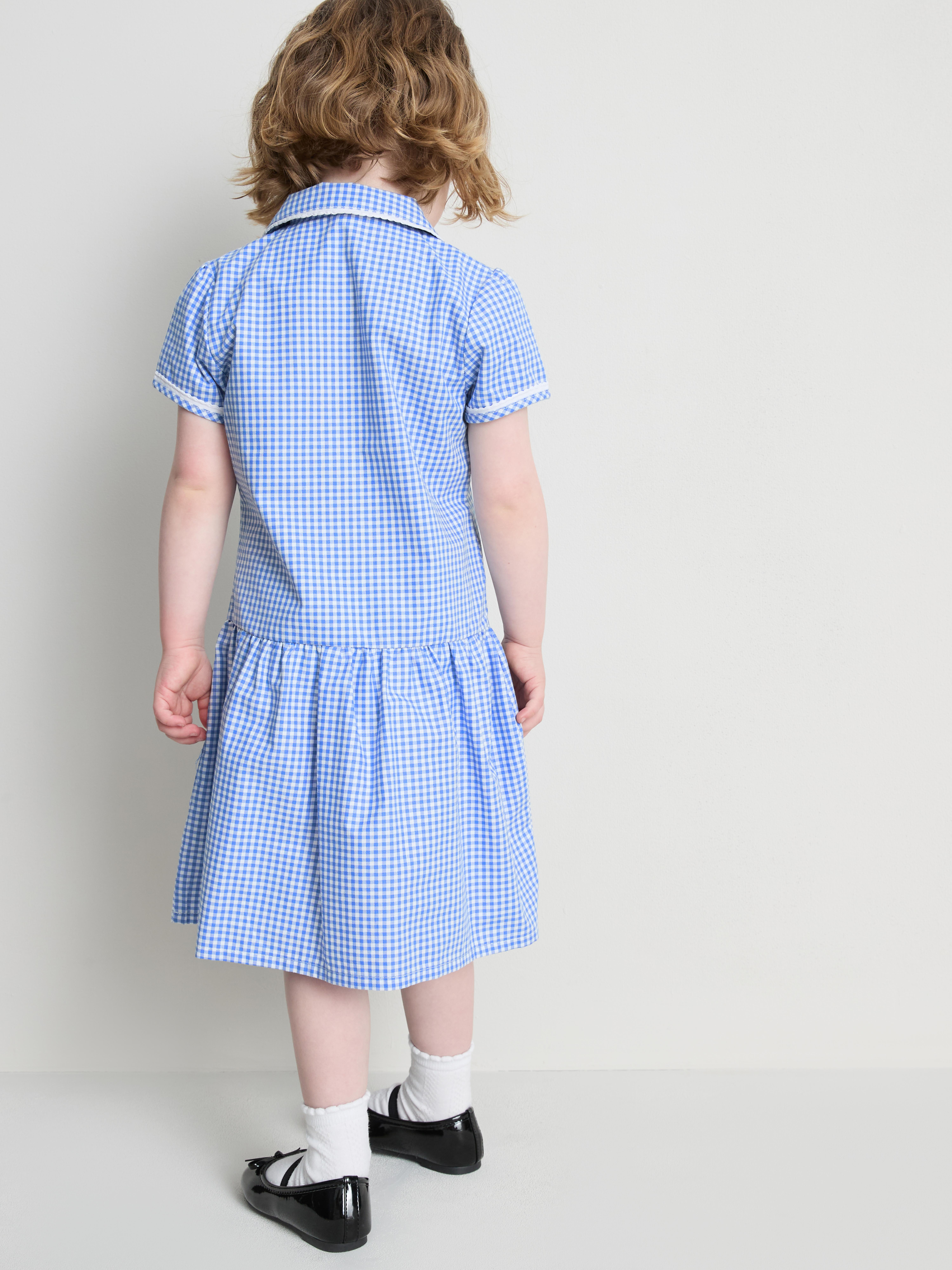 3-7yrs | Cotton Rich Gingham Check School Dress