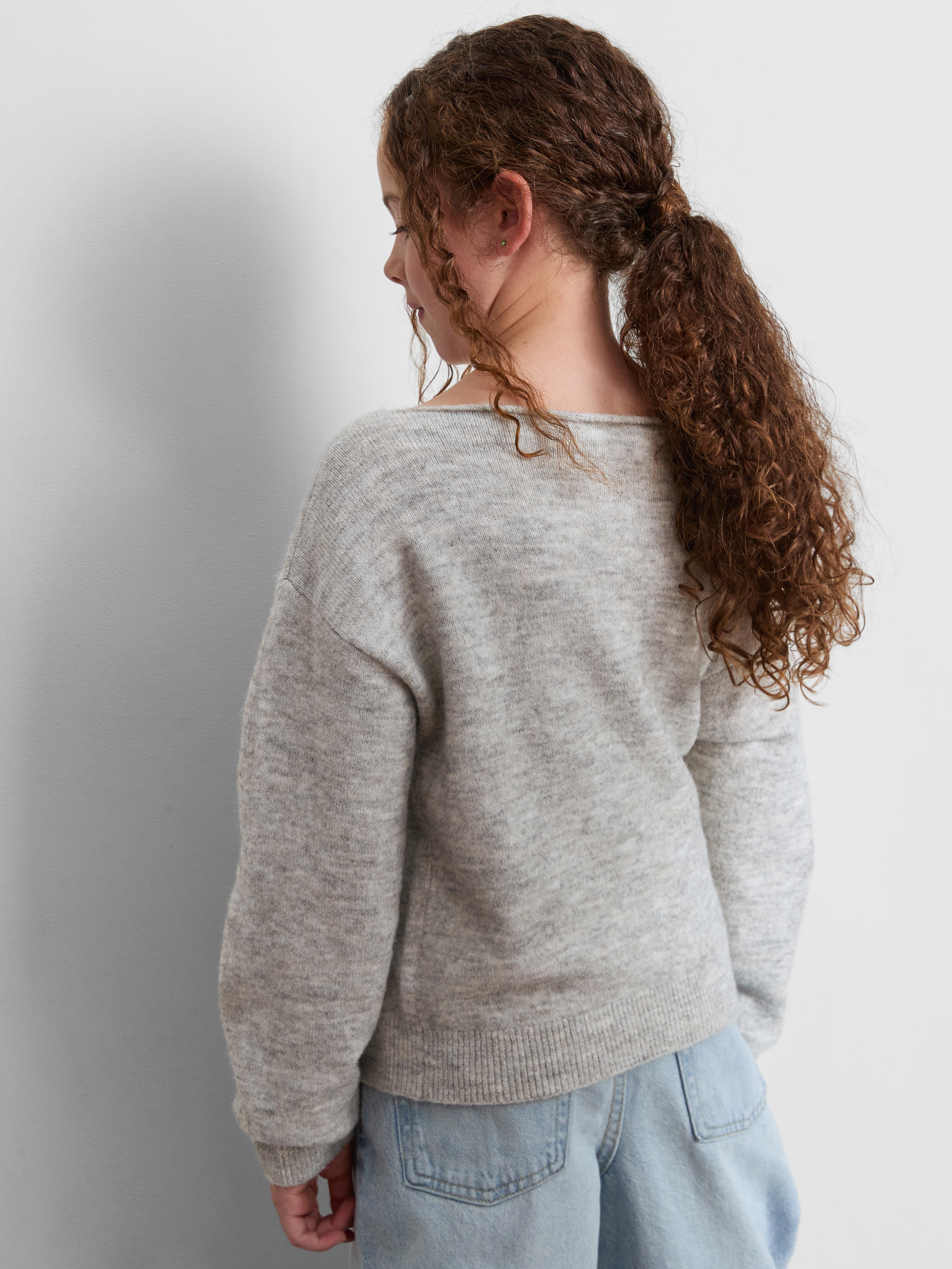 7-15yrs | Star Graphic Slouchy Sweater