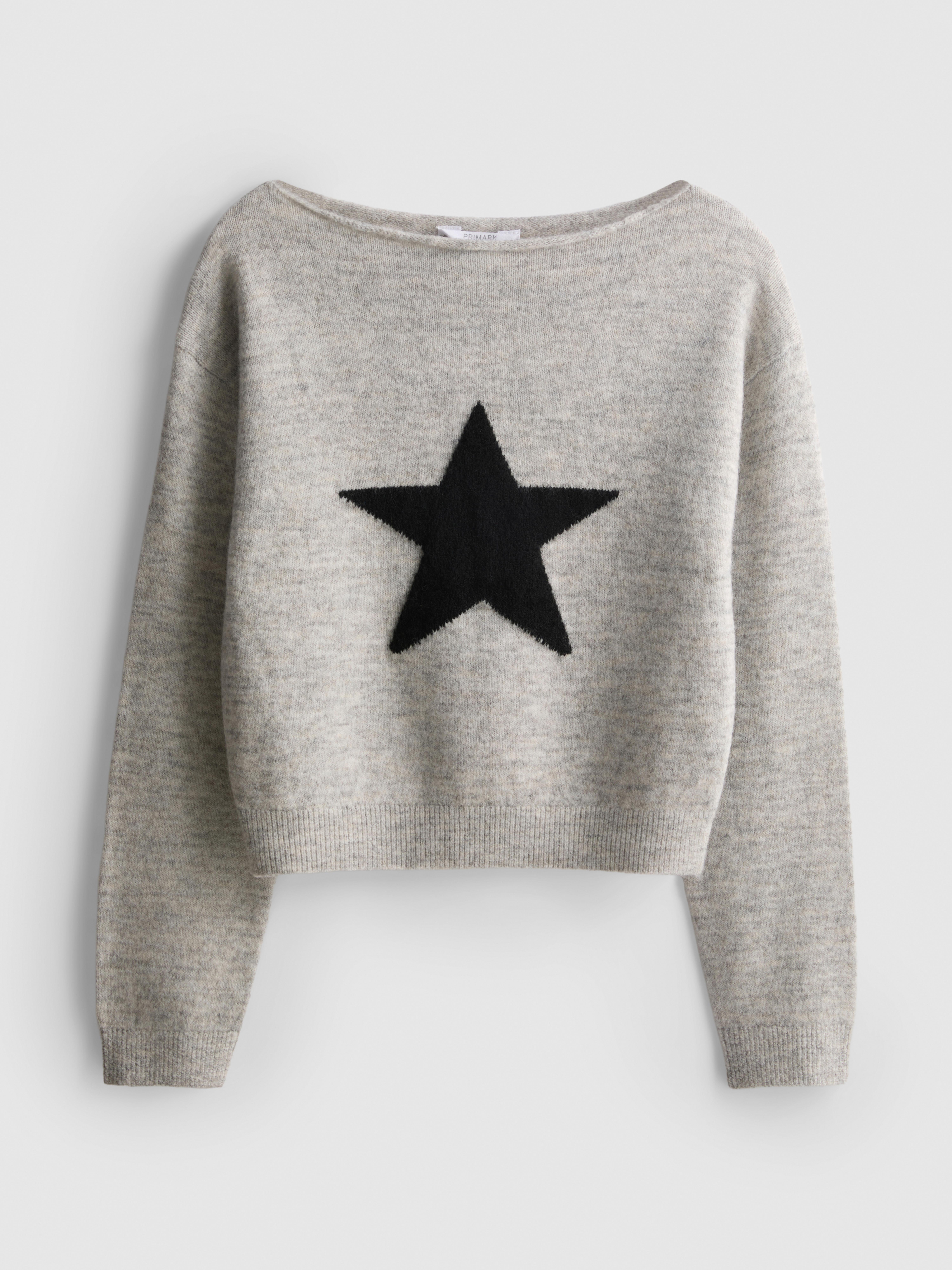 7-15yrs | Star Graphic Slouchy Sweater