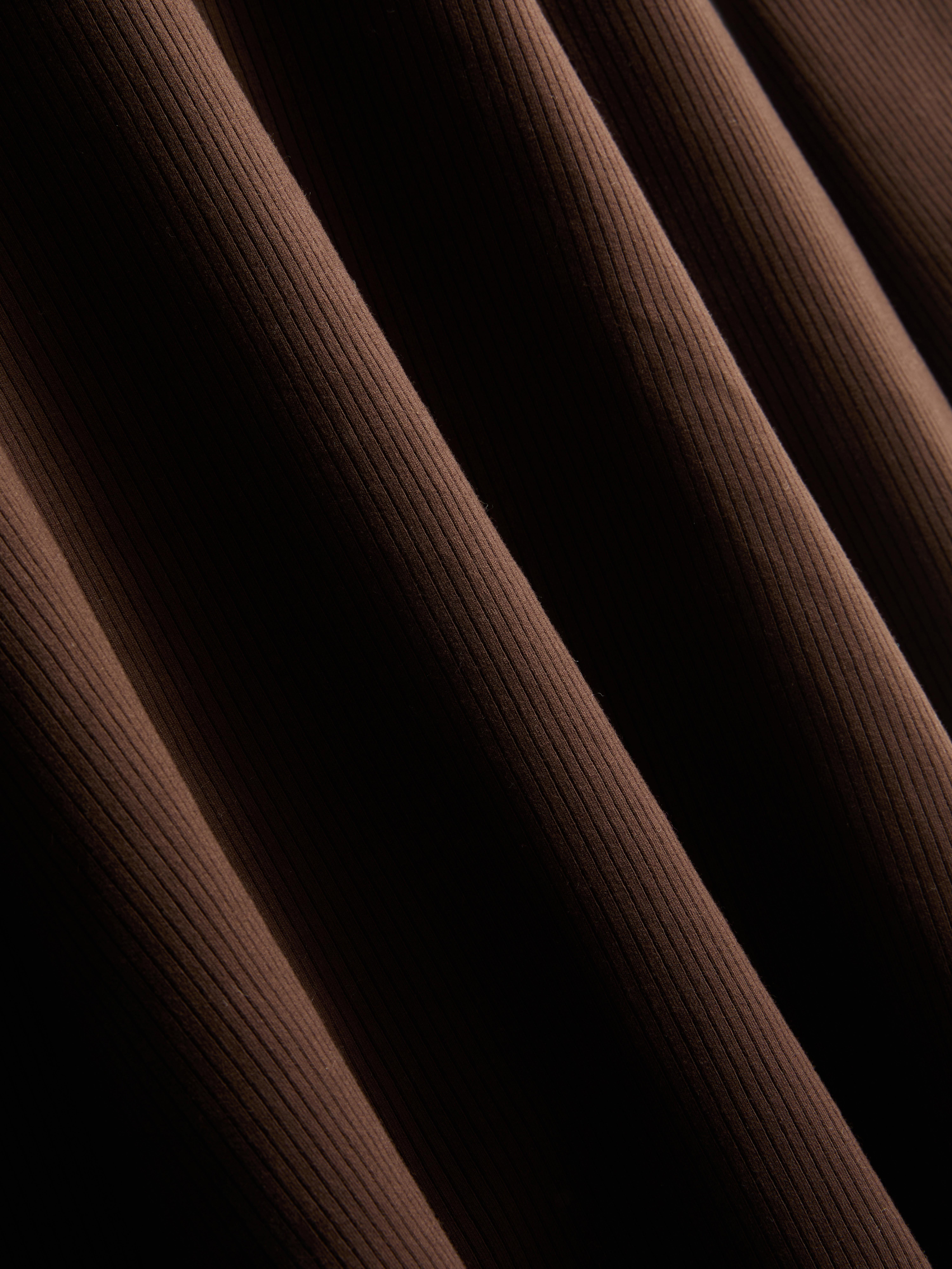 Ribbed A-Line Mini Dress