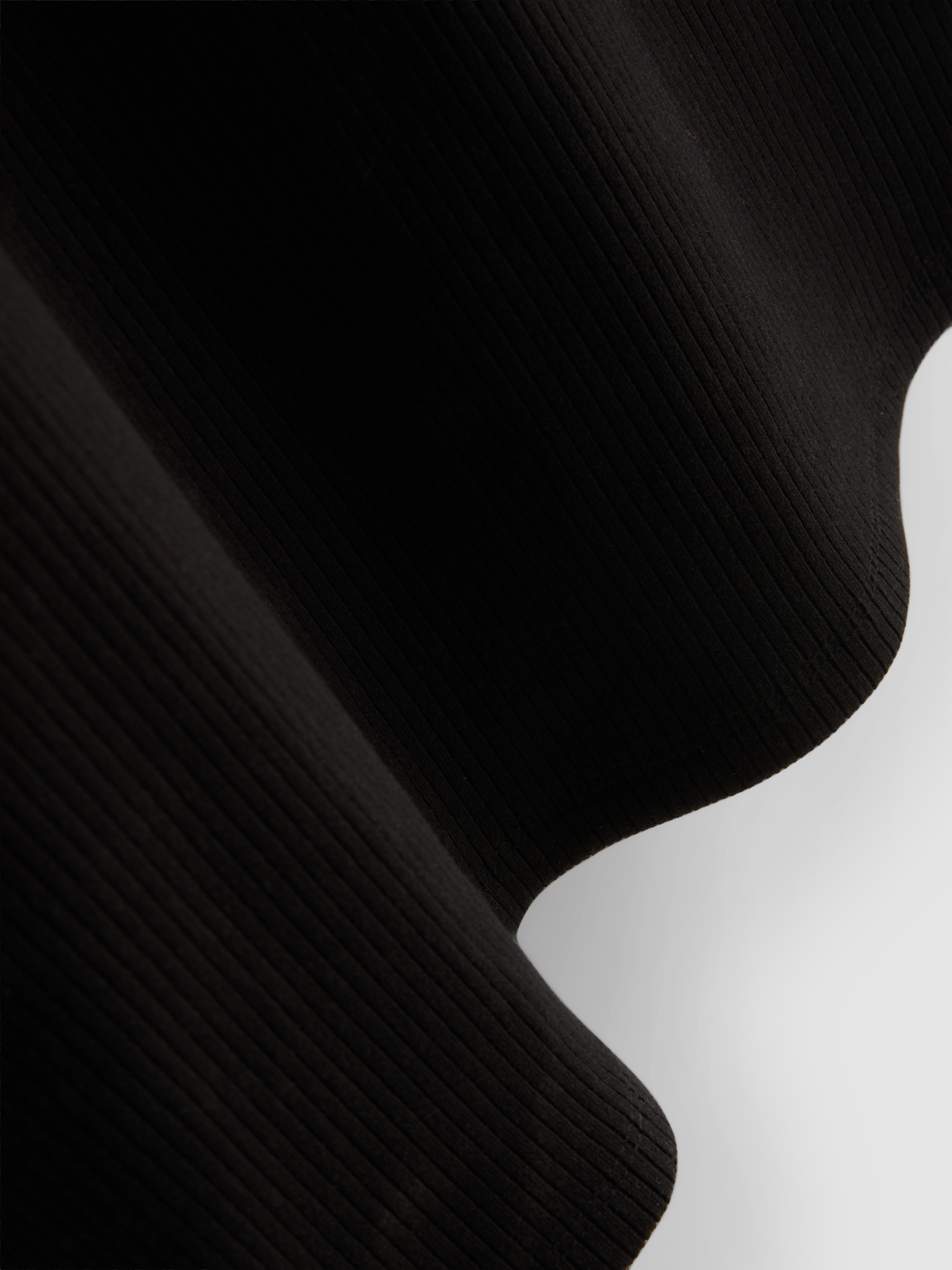 Ribbed Button-Detail Midi Dress