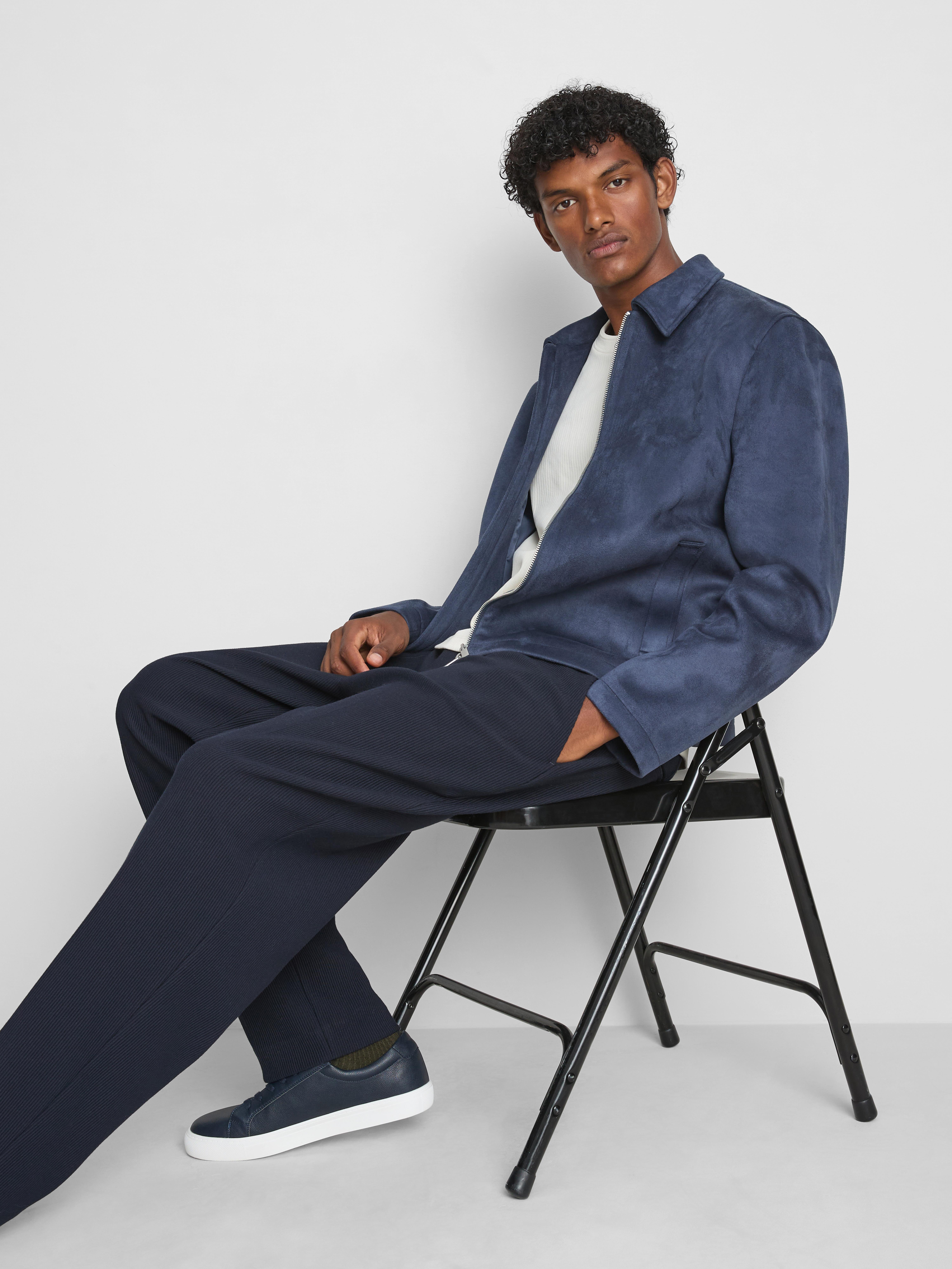 The Edit Regular Fit Suedette Jacket