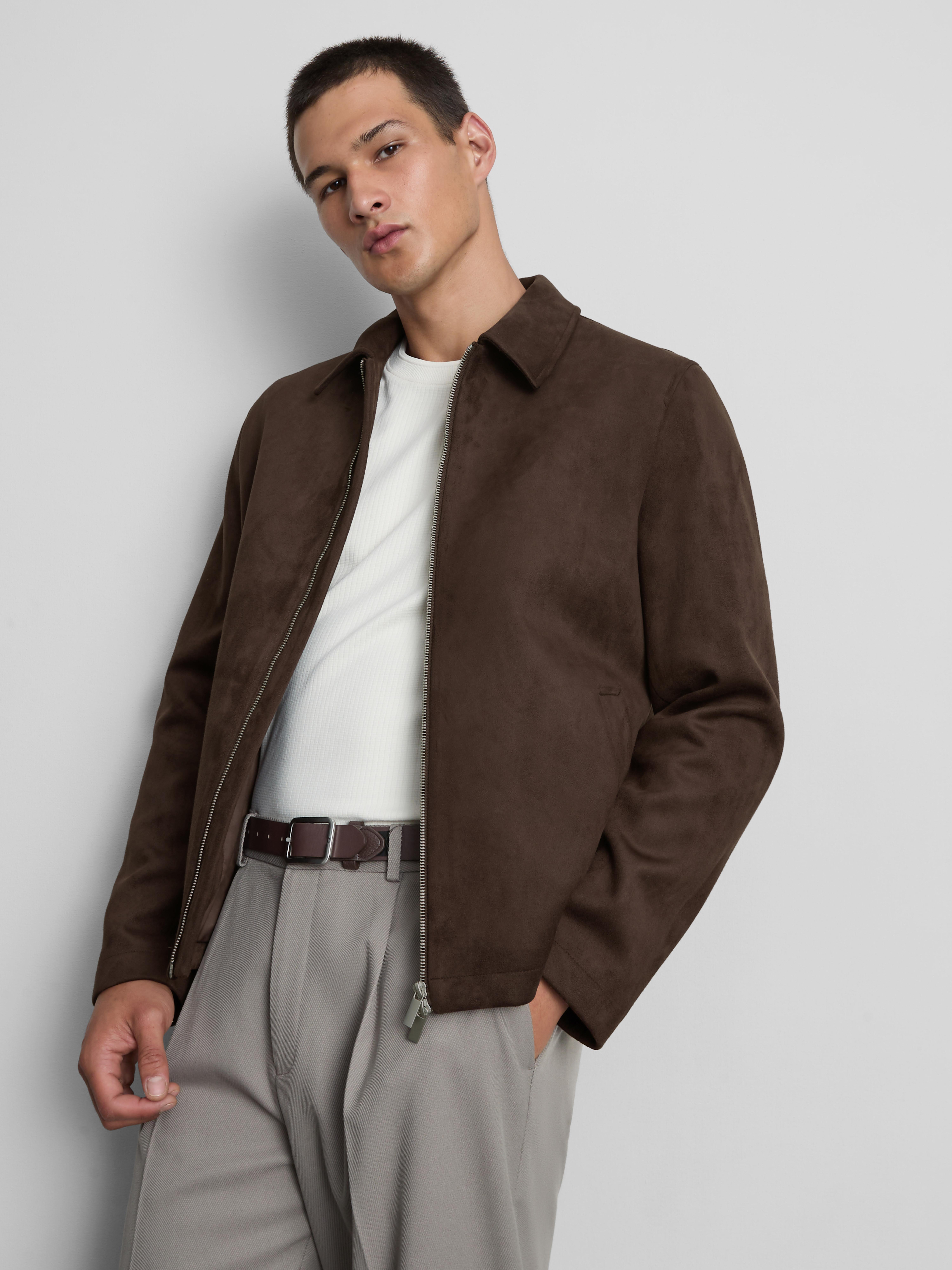 The Edit Regular Fit Suedette Jacket