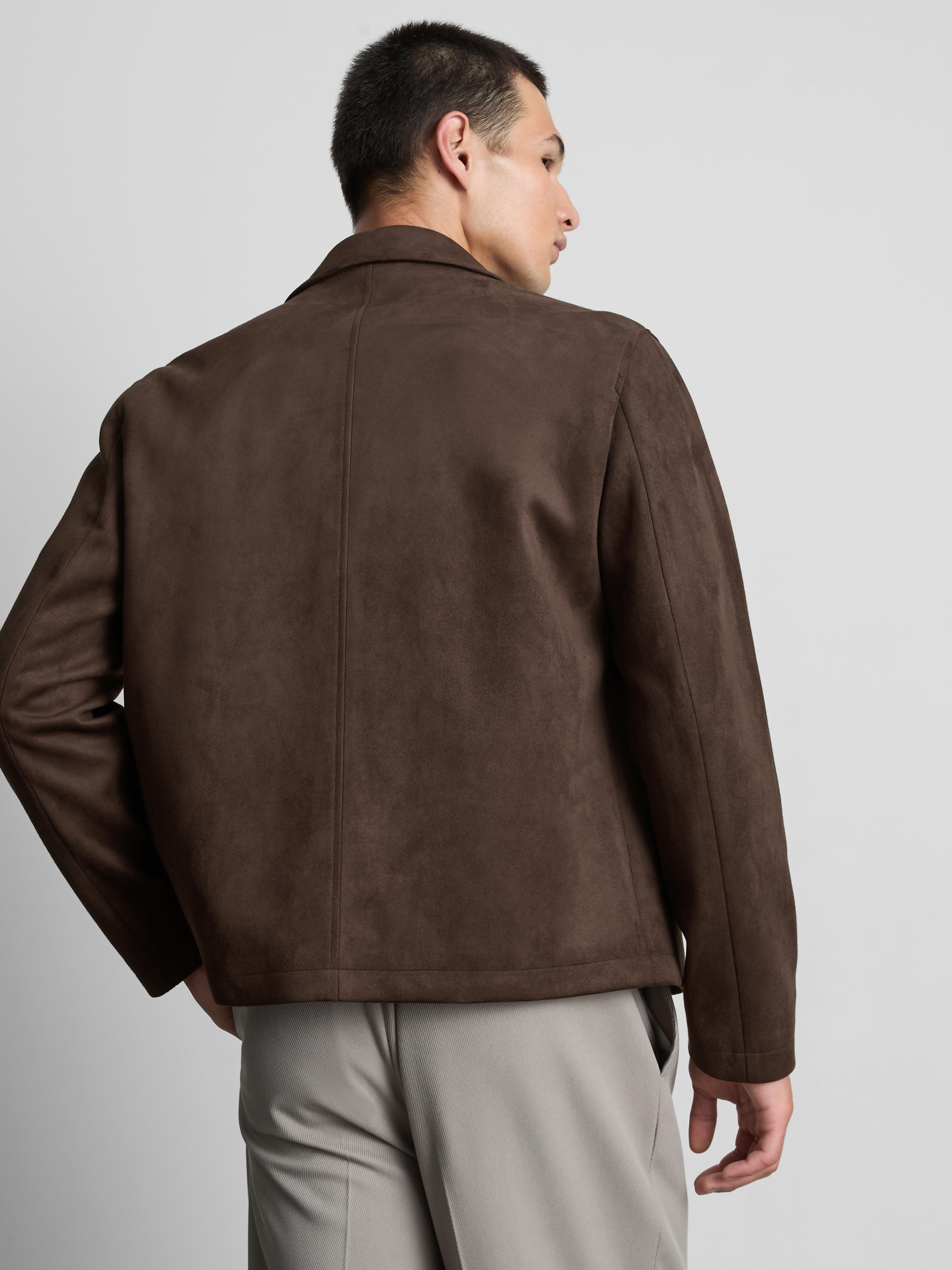 The Edit Regular Fit Suedette Jacket