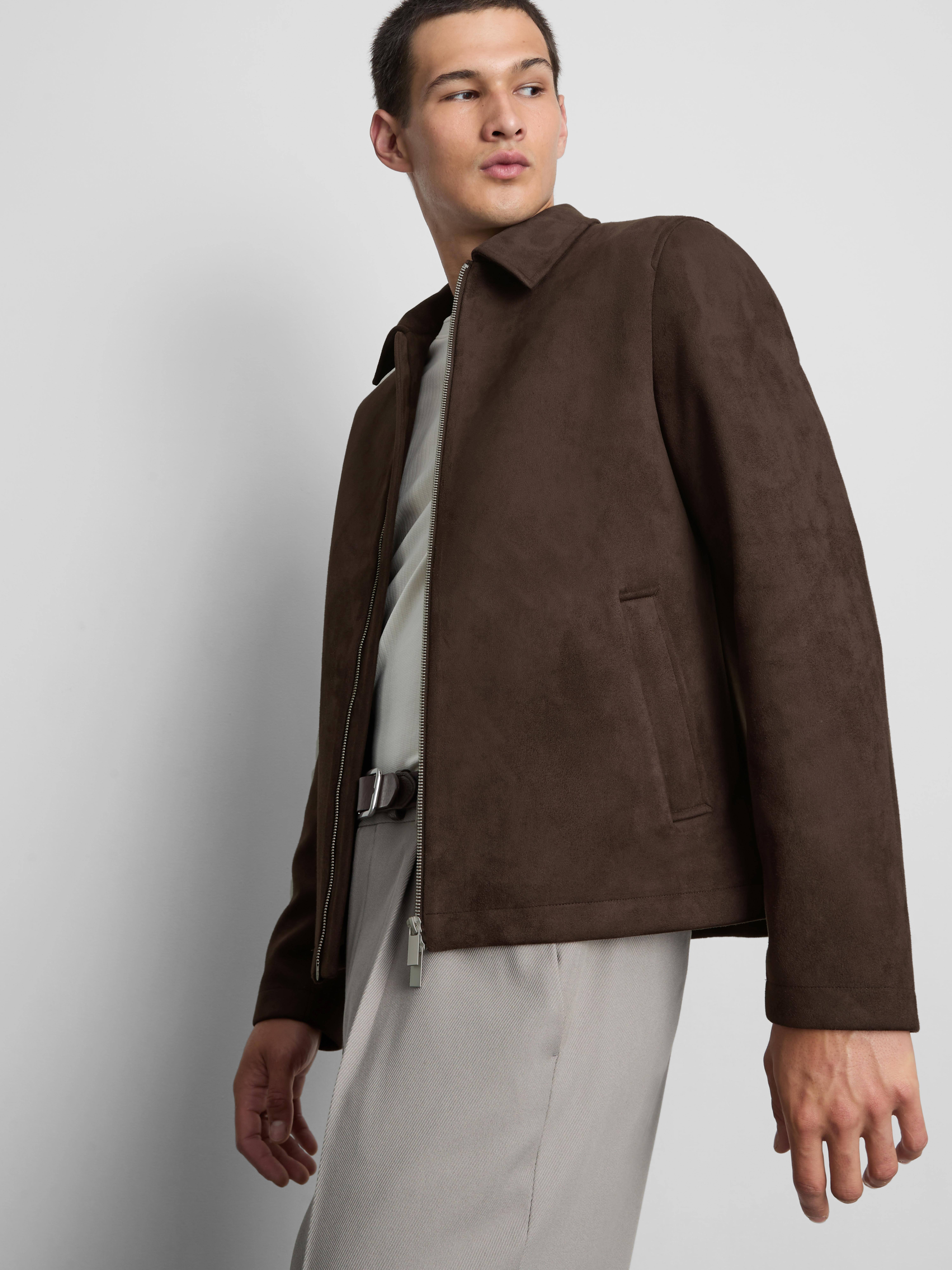 The Edit Regular Fit Suedette Jacket