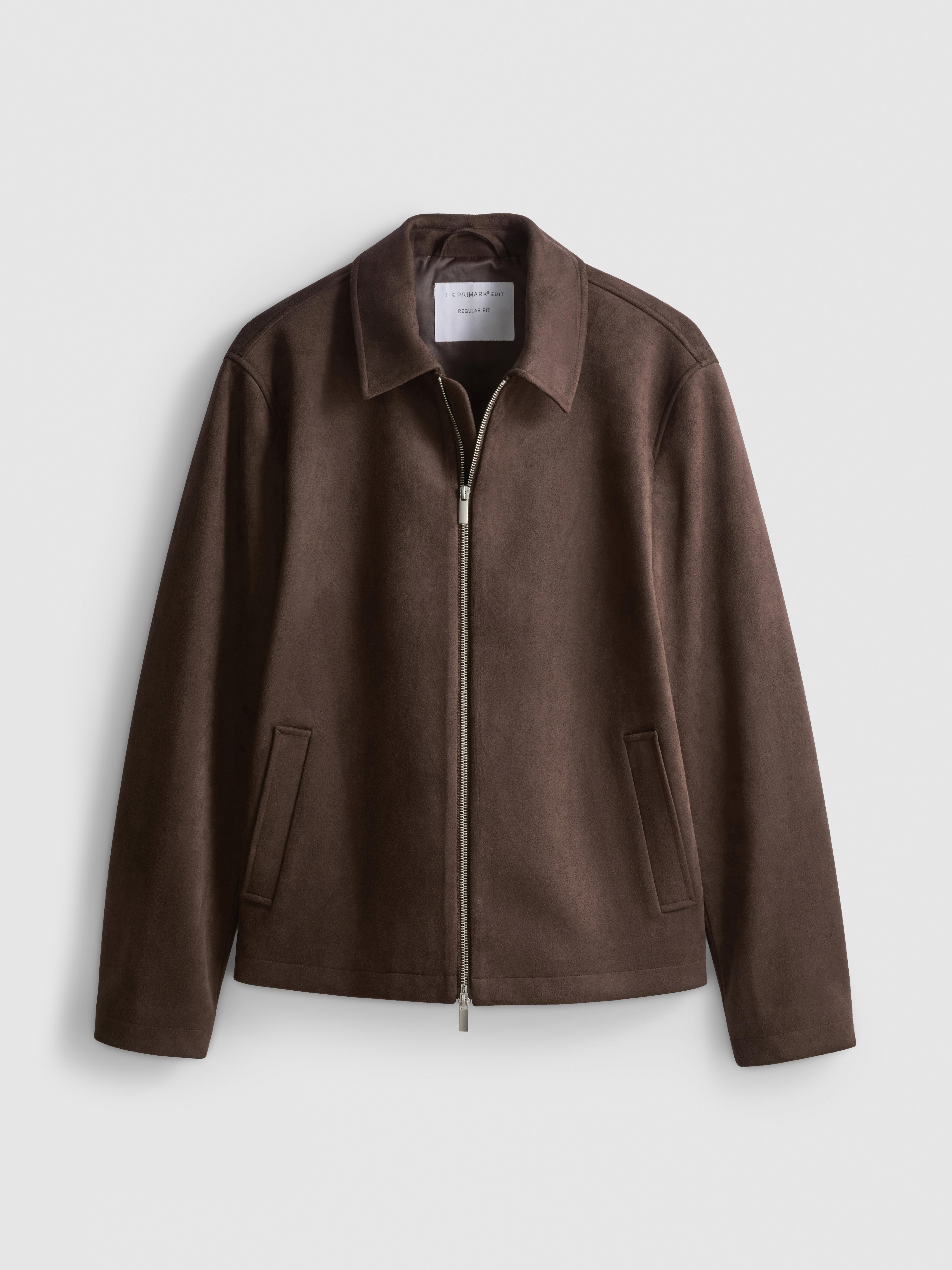 The Edit Regular Fit Suedette Jacket