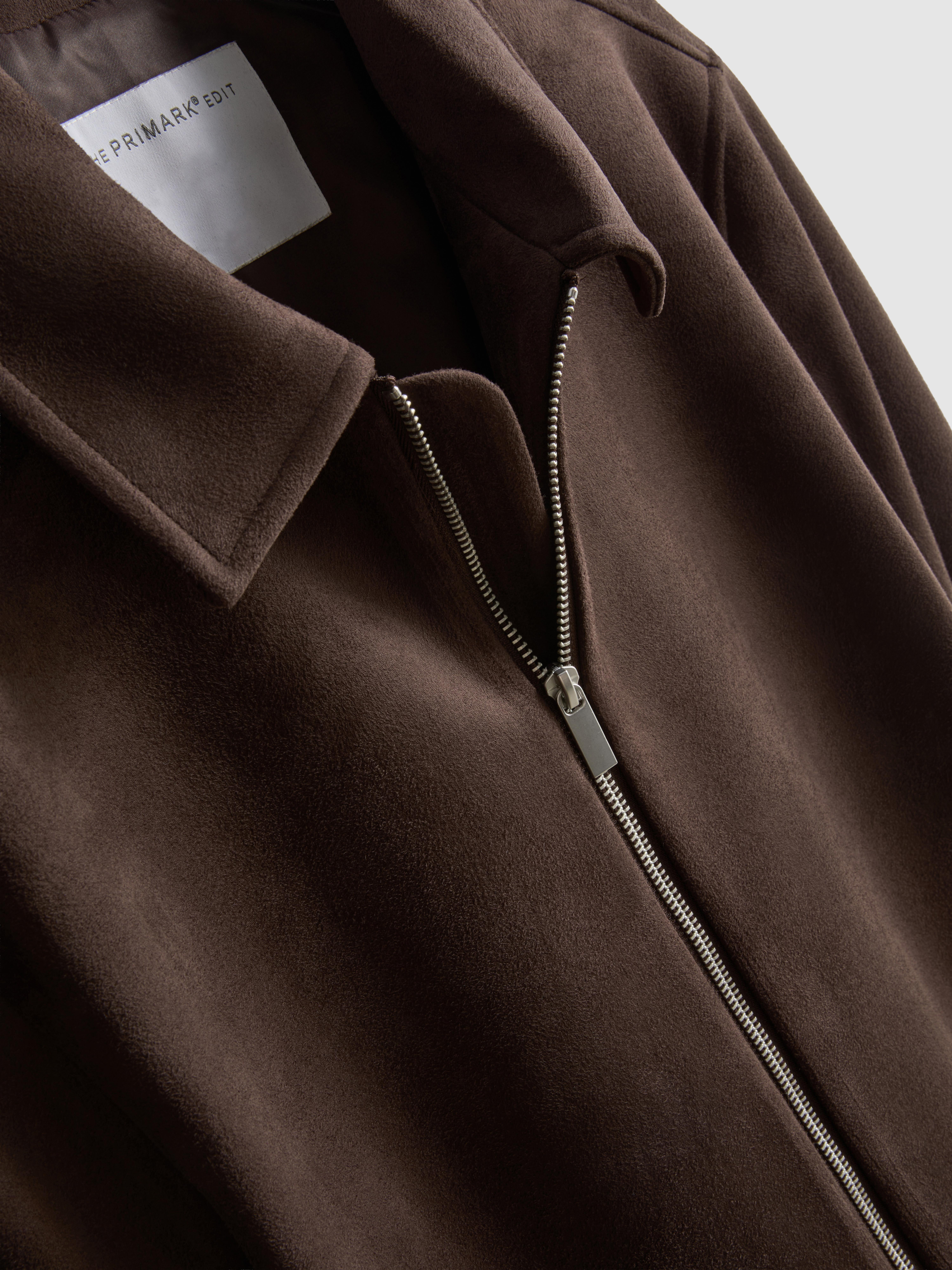 The Edit Regular Fit Suedette Jacket