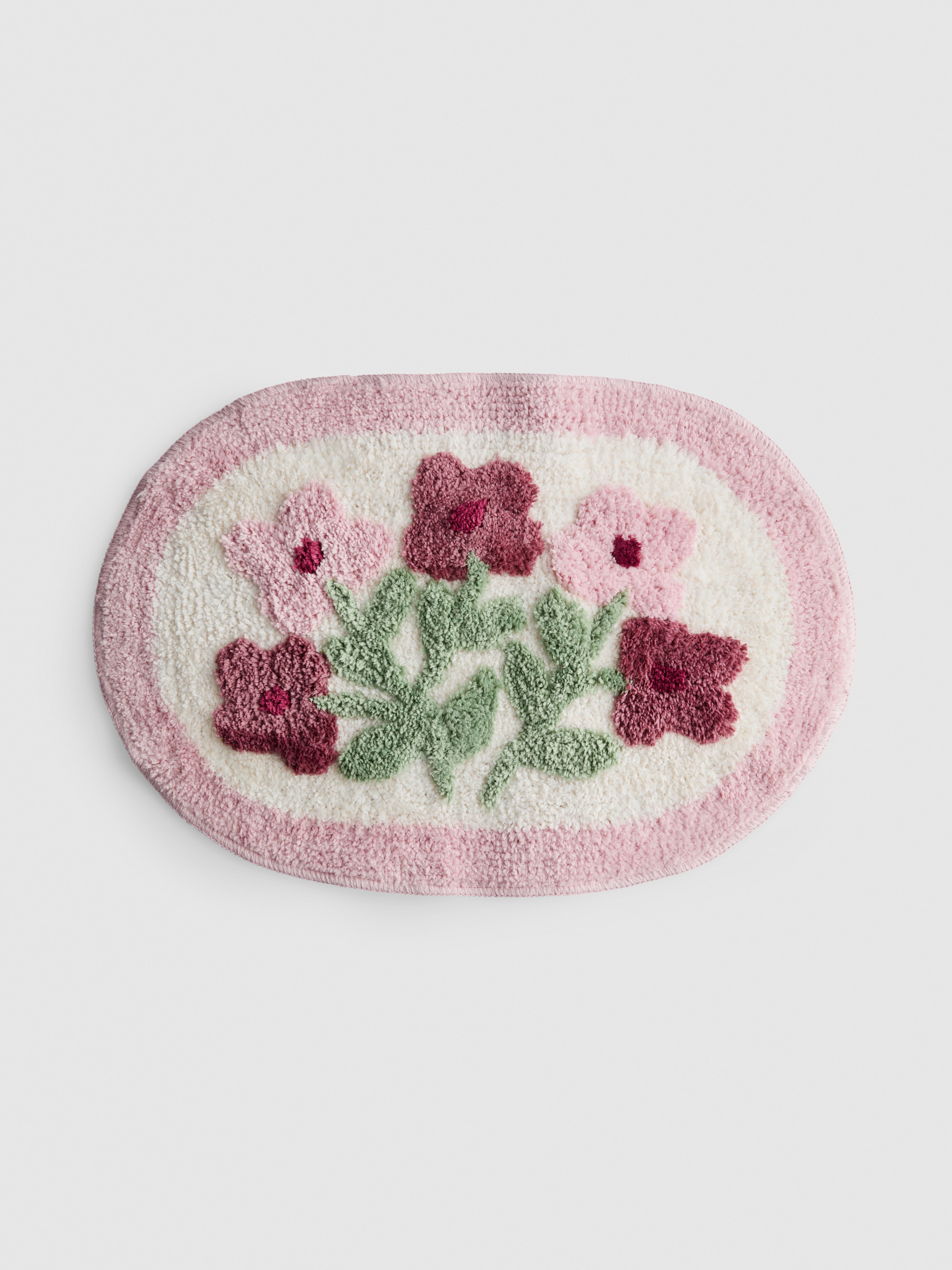 Floral Tufted Bath Mat